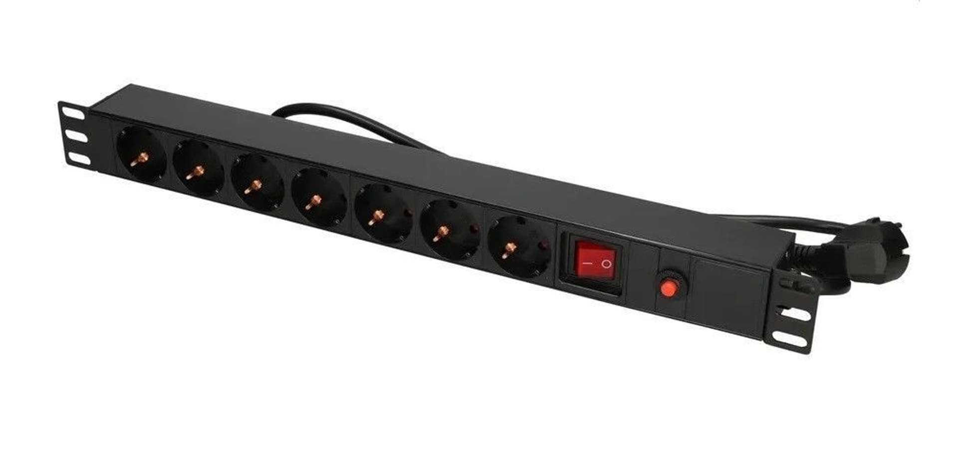

EXTRALINK 19" 1U 7 SOCKET EU TYPE POWER PDU WITH SWITCH PDU 7-EU