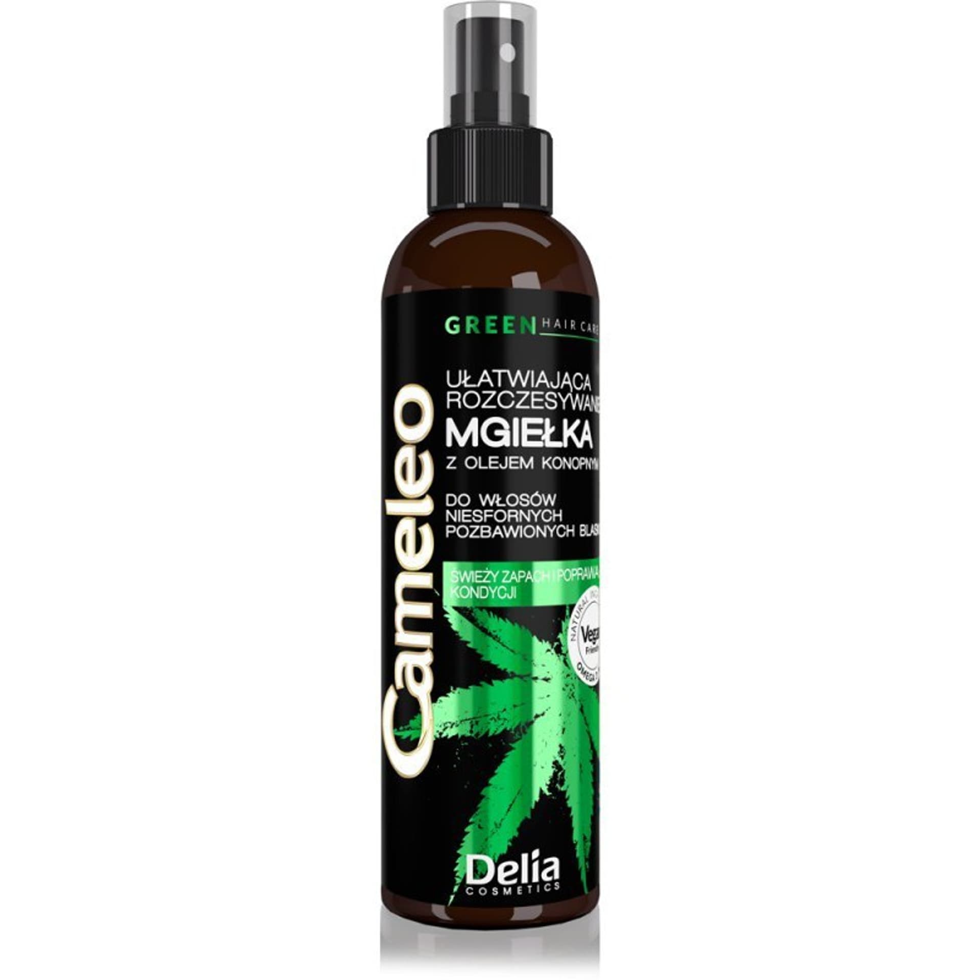 

Delia Cosmetics Cameleo Green Mgiełka do włosów ułatwiająca rozczesywanie z olejem konopnym 200ml