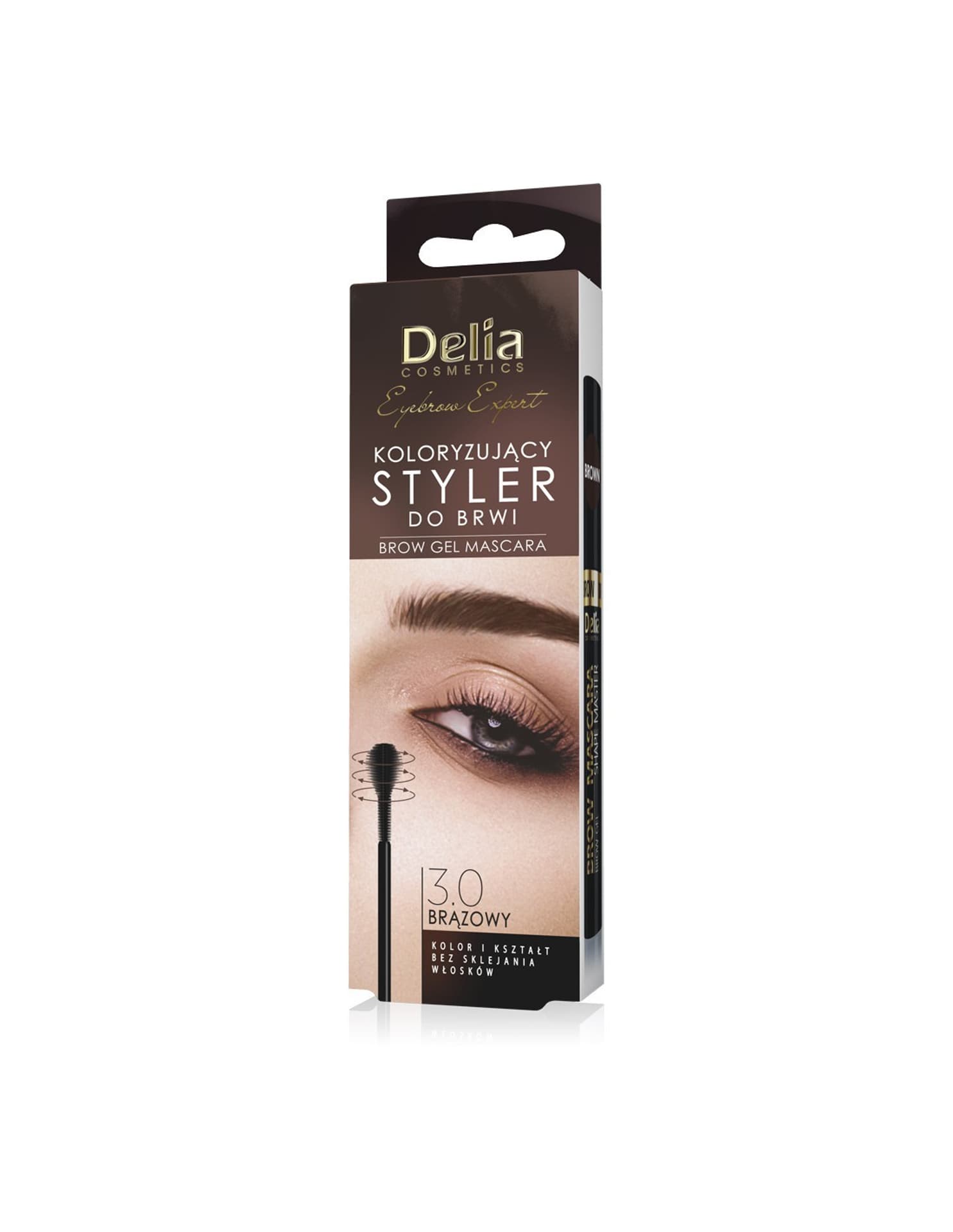 

Delia Expert Koloryzujący Styler do brwi 3.0 Brąz