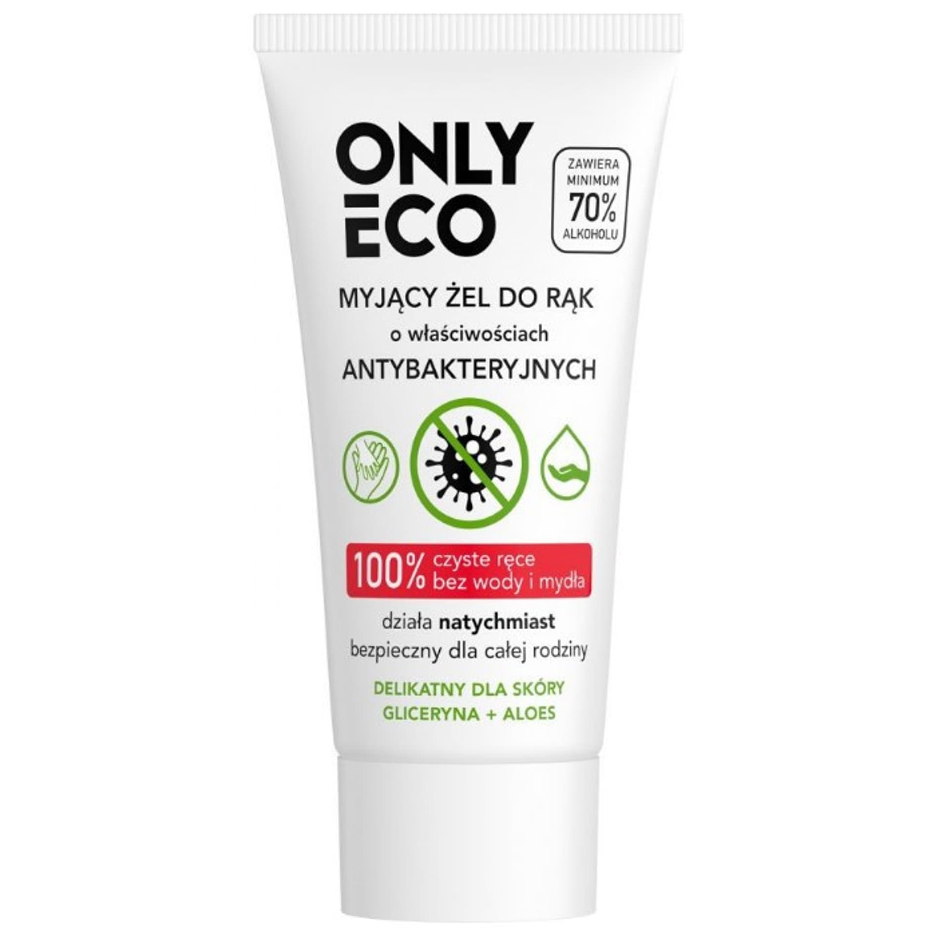 

Antybakteryjny Żel Myjący do Rąk, OnlyEco, 50ml