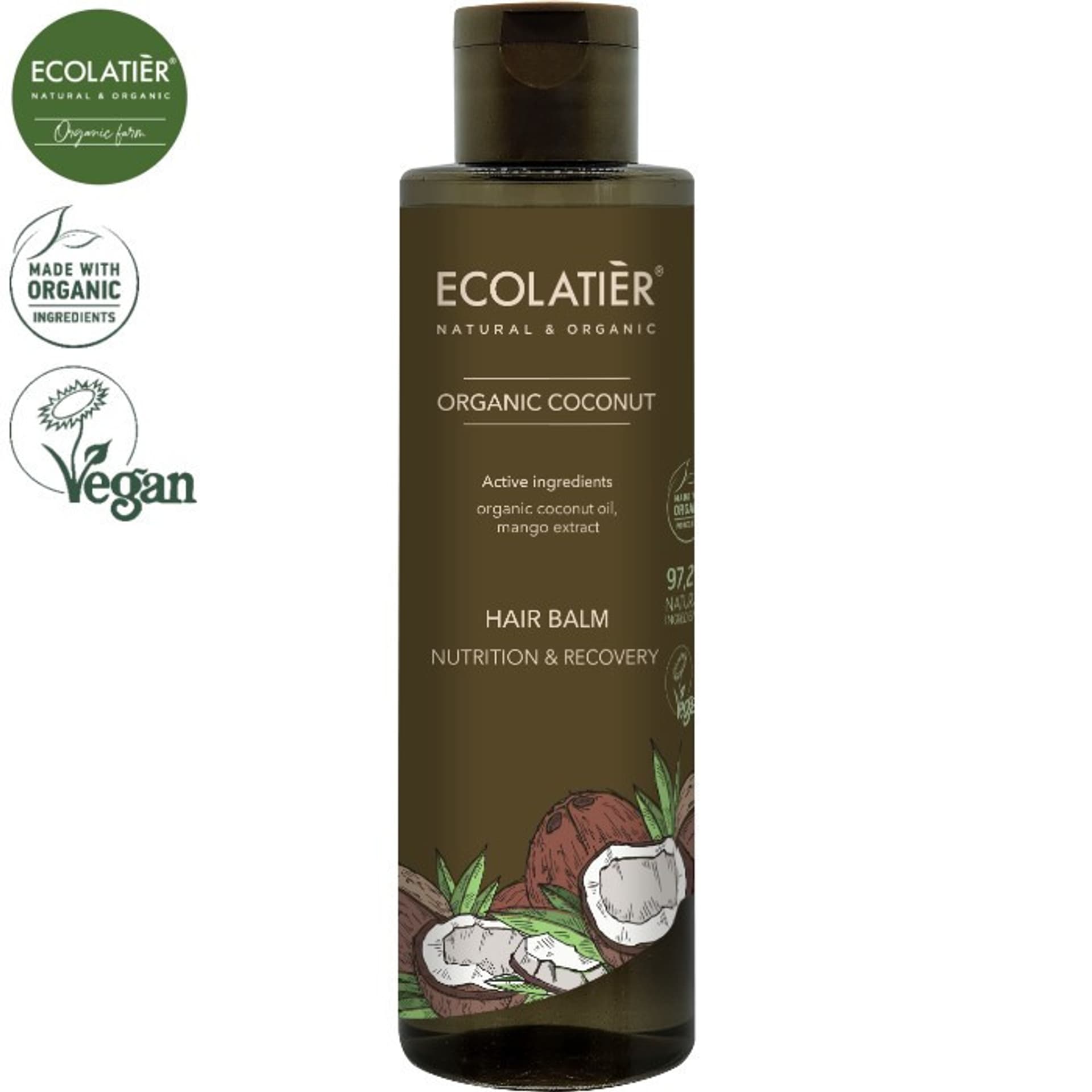 

COCONUT Balsam do włosów ODŻYWIANIE I ODNOWA, 250 ml ECOLATIER