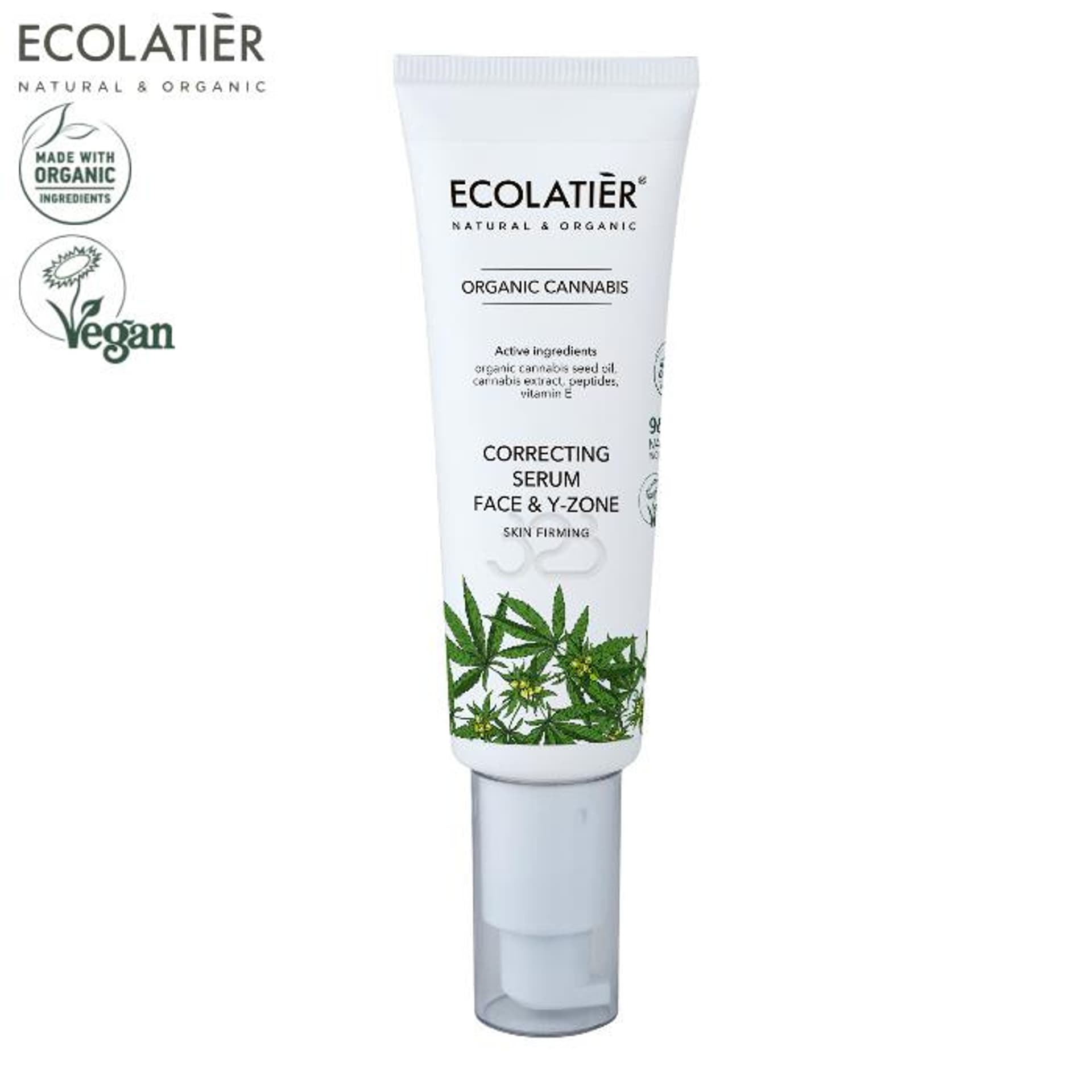 

ORGANIC CANNABIS Serum-korektor do twarzy i szyi, 50ml ECOLATIER