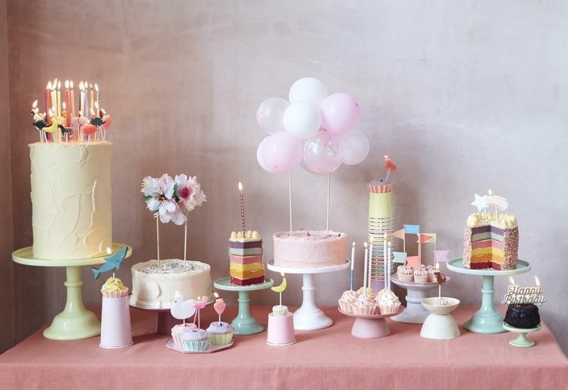 

Topper na tort Balony różowe