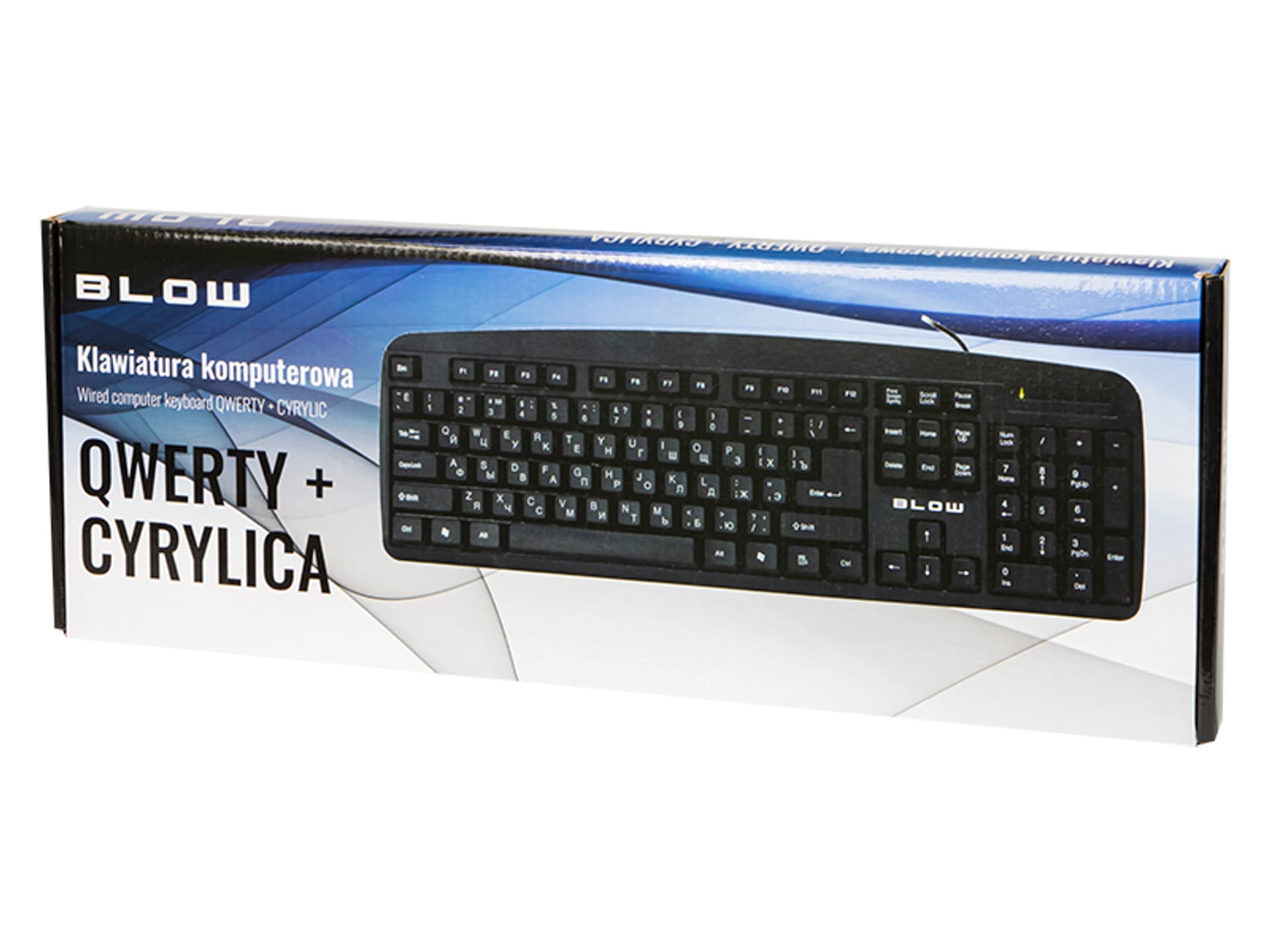 

84-208# Klawiatura blow kp-104 usb pl+cyrylica