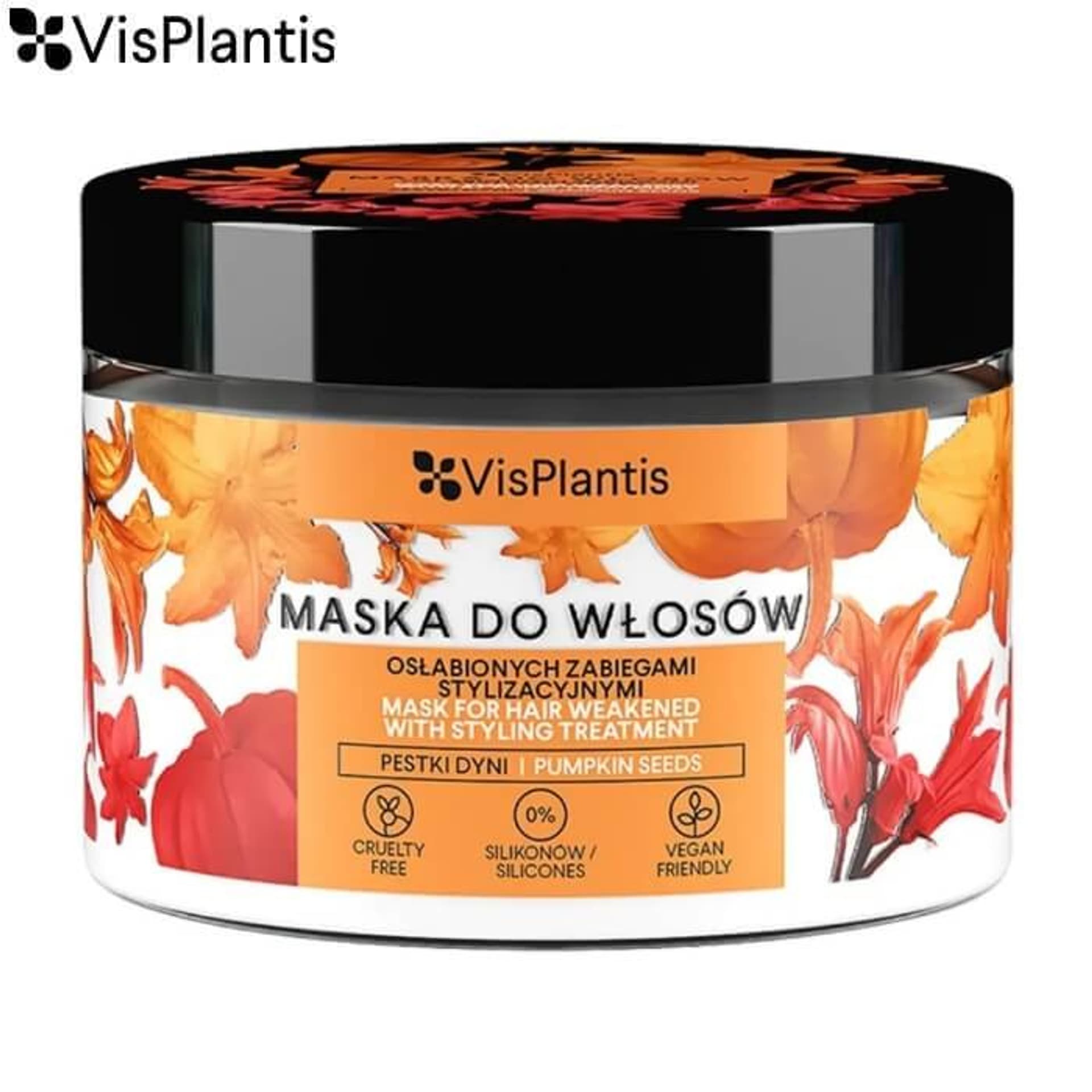 

Vis Plantis Maska do włosów osłabionych zabiegami stylizacyjnymi - Pestki Dyni 300ml