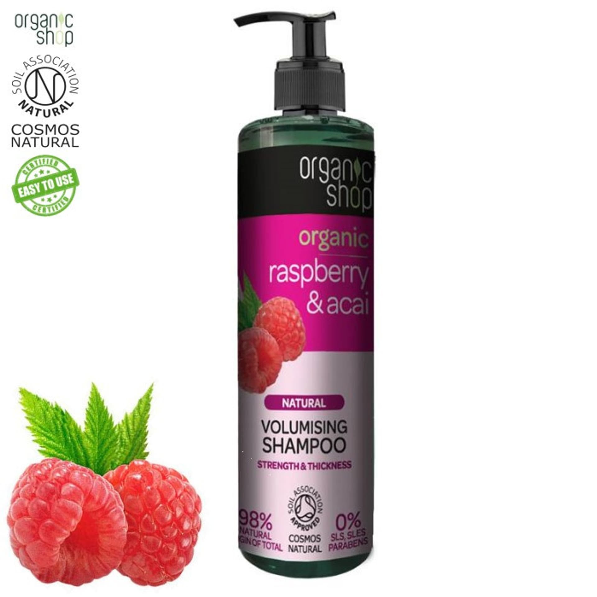 

Organic Shop Raspberry & Acai shampoo Szampon 280 ml