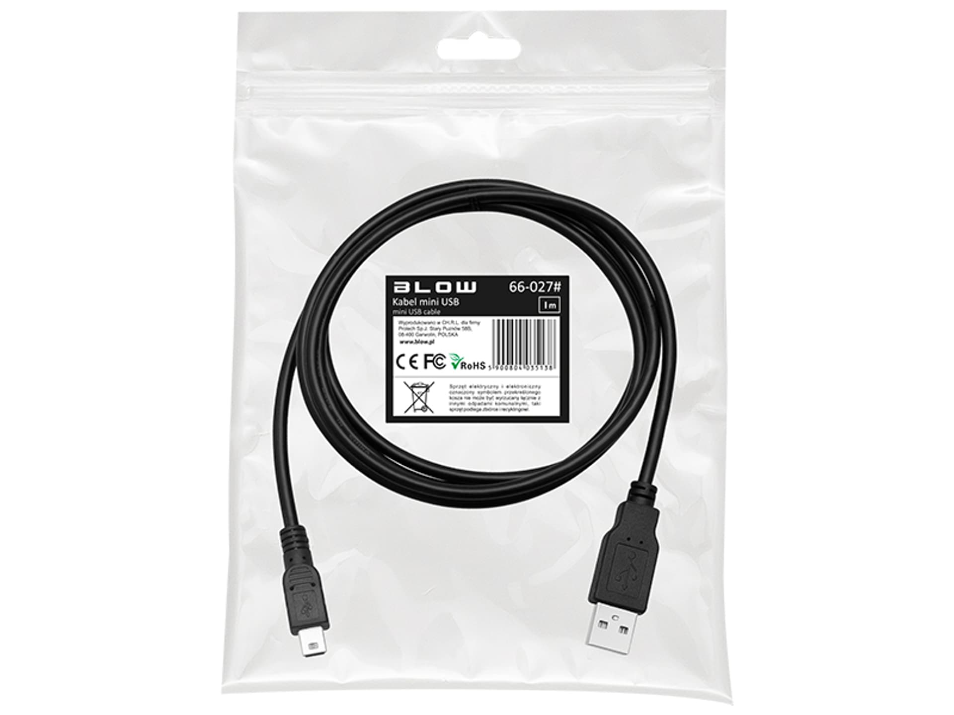

Przył.komp.USB A-mini USB 1m (1PH)