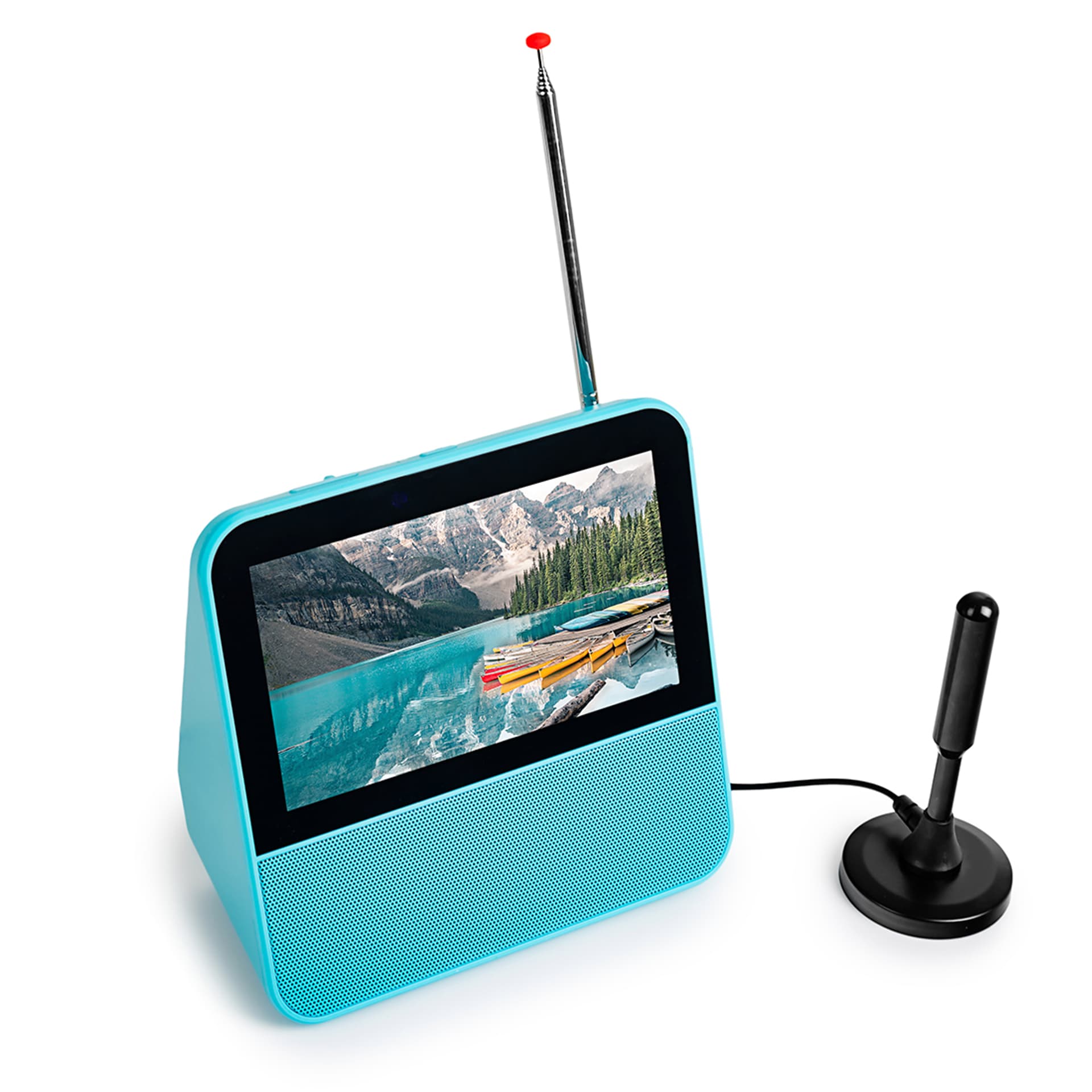 

Mini telewizor przenośny 7" DVB-T2 DAB+ FM H.265 T