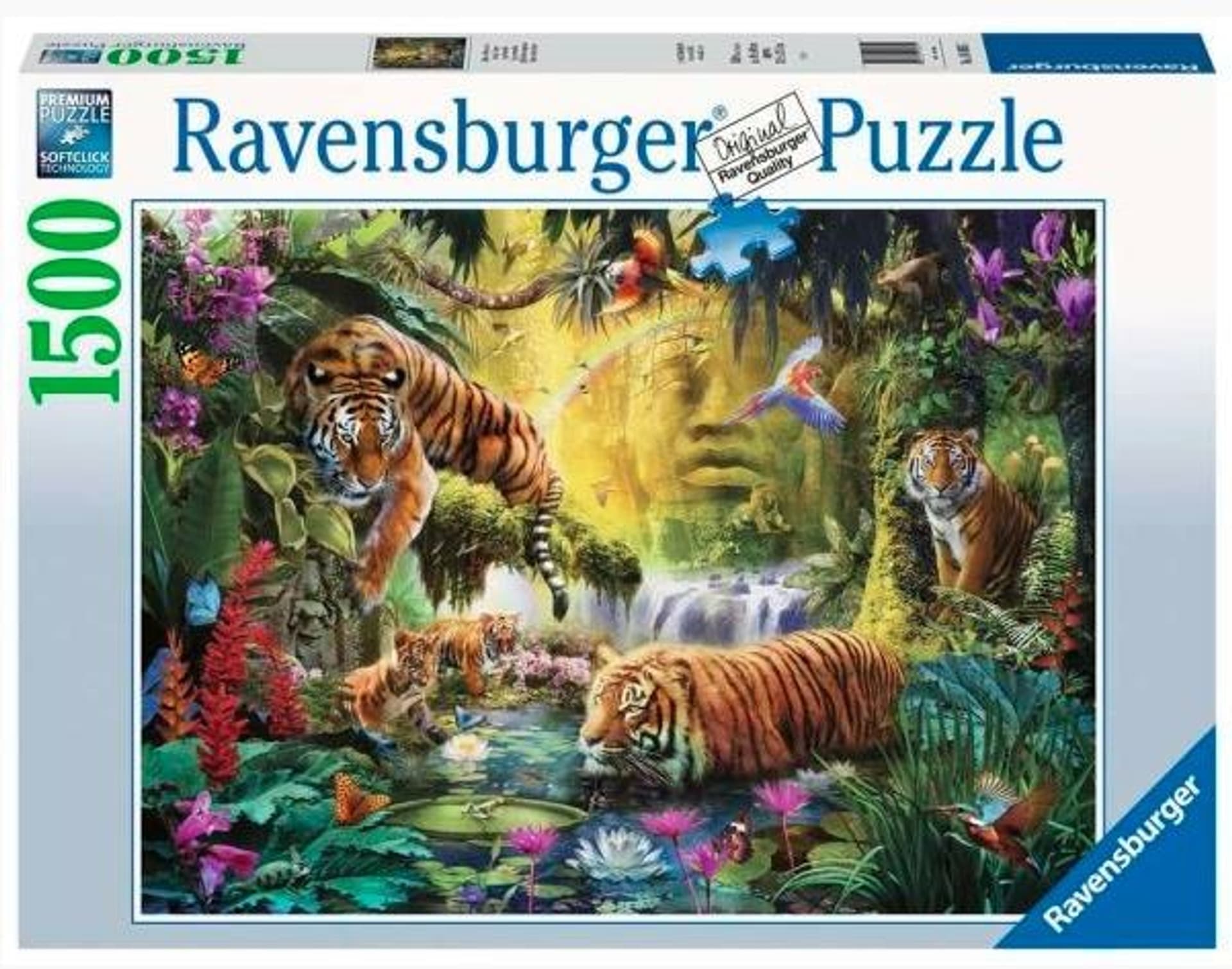 

Puzzle 1500 elementów Spokojne tygrysy