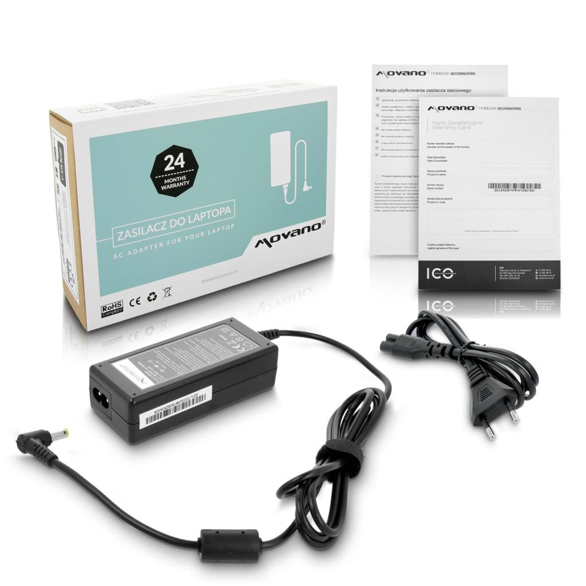 

Zasilacz Movano 20v 3.25a (5.5x2.5) 65W do Fujitsu, Maxdata, itd, 5.5x2.5) 65w do fujitsu/maxdata/it