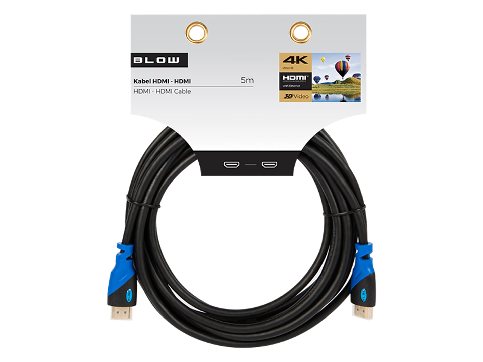 

92-639# Przył.hdmi-hdmi blue proste 5m 4k