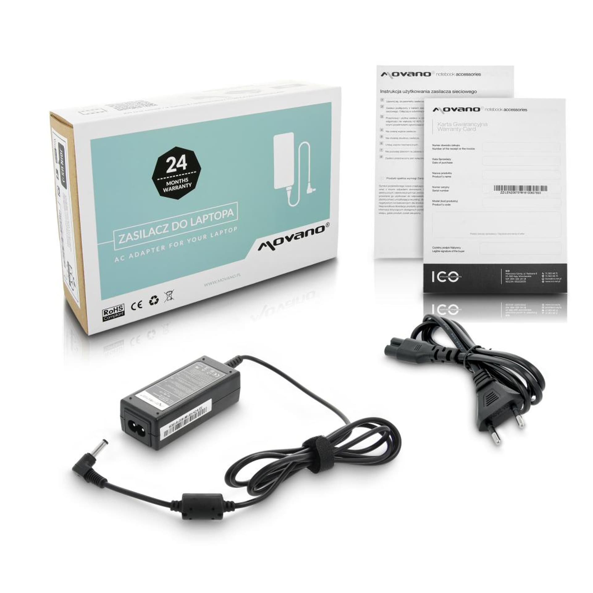 

Zasilacz Movano 10.5v 1.9a (4.8x1.7) 20W do Sony, 4.8x1.7) 20w do son