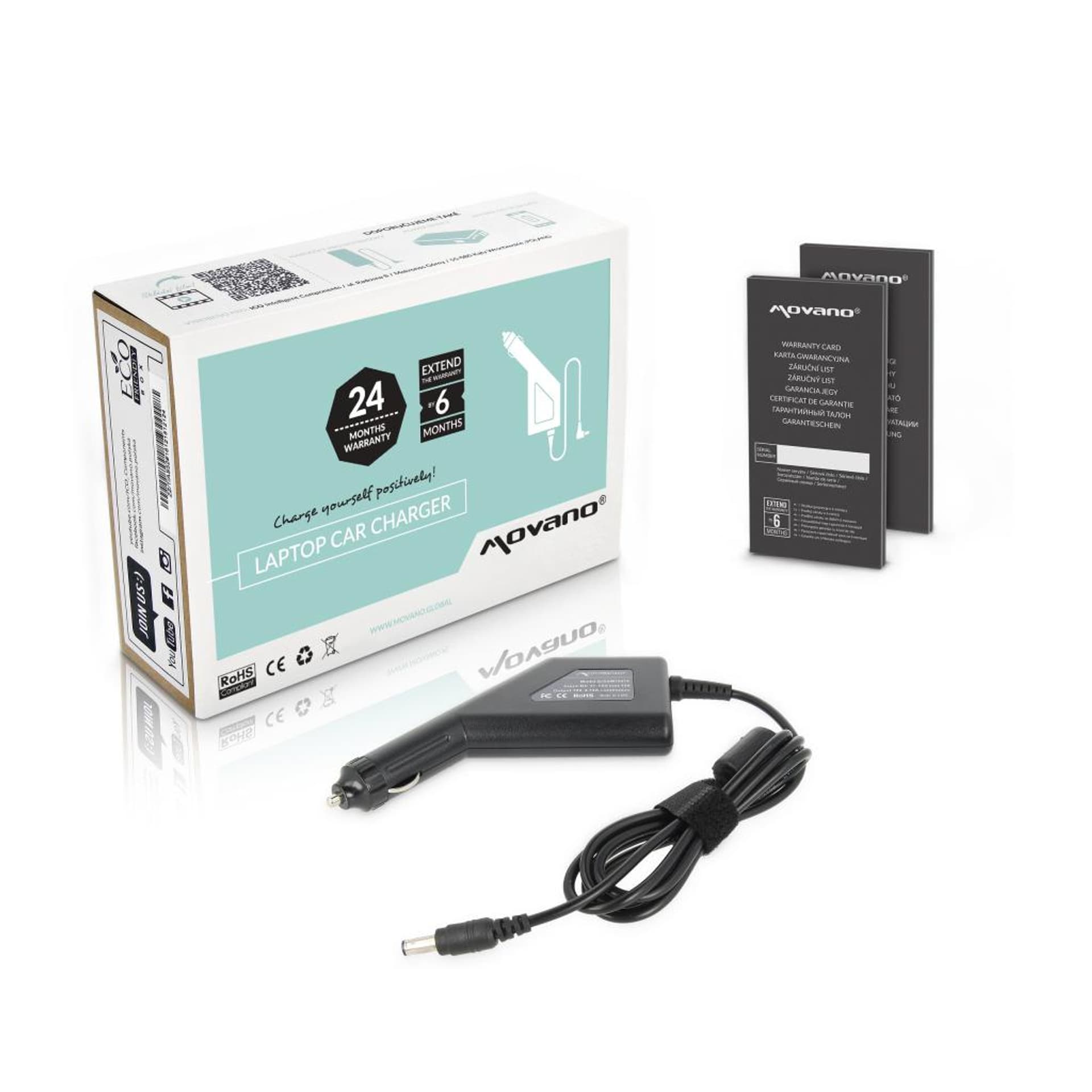 

Zasilacz samochodowy Movano 19v 4.74a (5.5x3.0 pin) 90W do Samsung, 5.5x3.0 pin) 90w do samsun