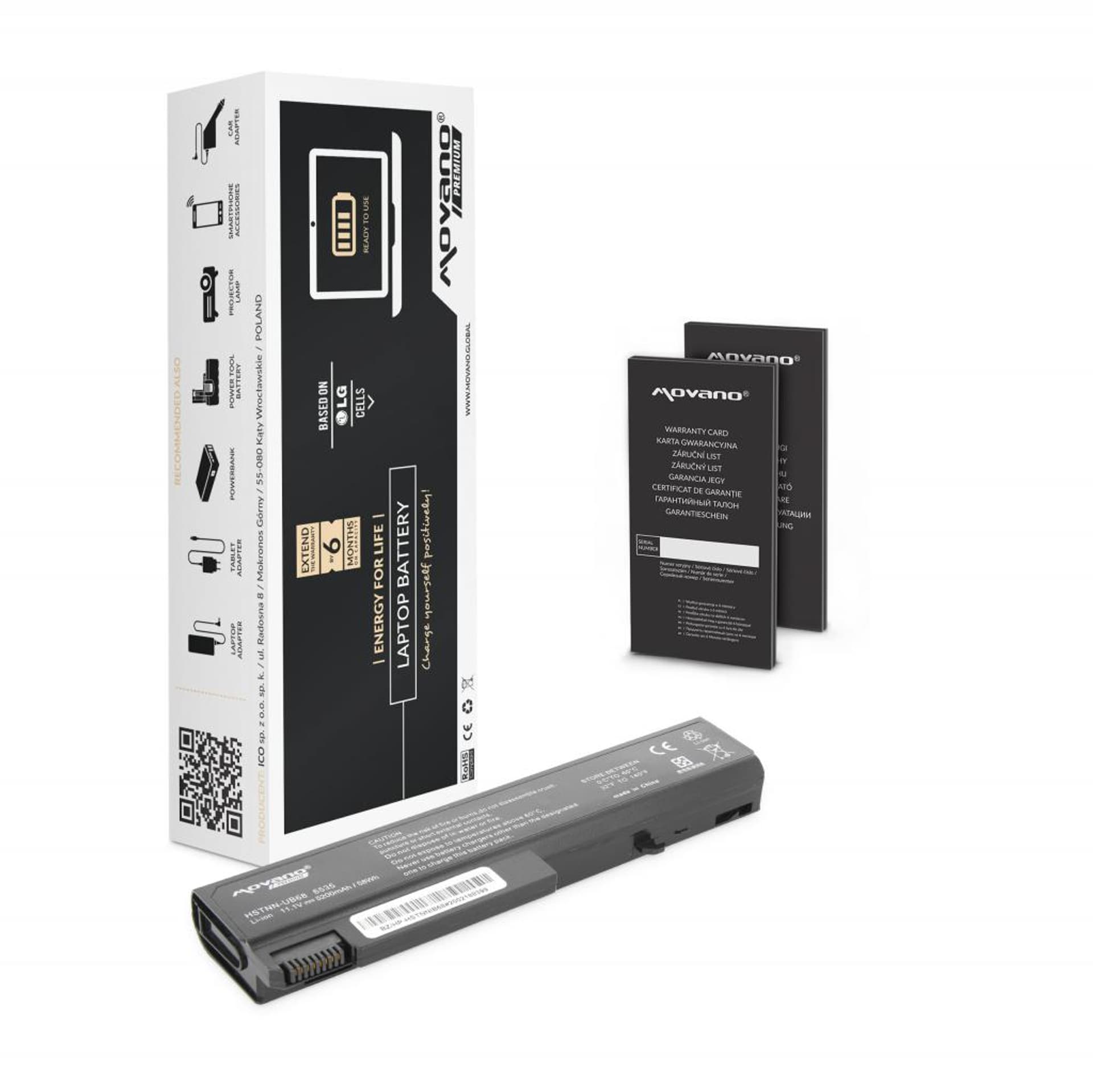 

Bateria Movano Premium do HP 6530b, 6735b, 6930p