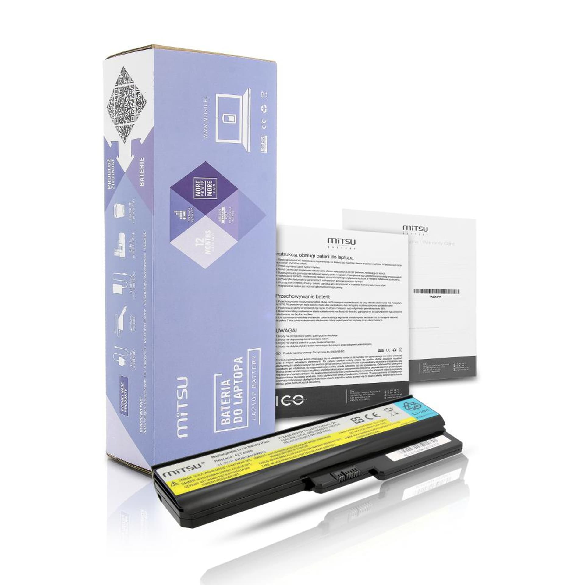 

Bateria Mitsu do Lenovo IdeaPad G450, G530, G550