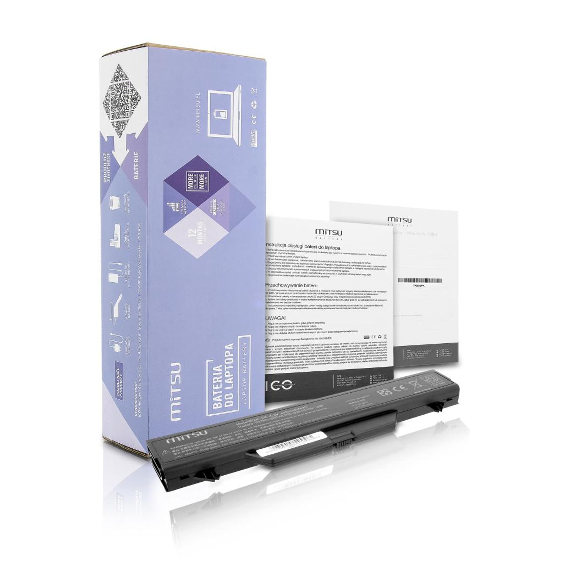 

Bateria Mitsu do HP ProBook 4710s - 10.8v (4400mAh)