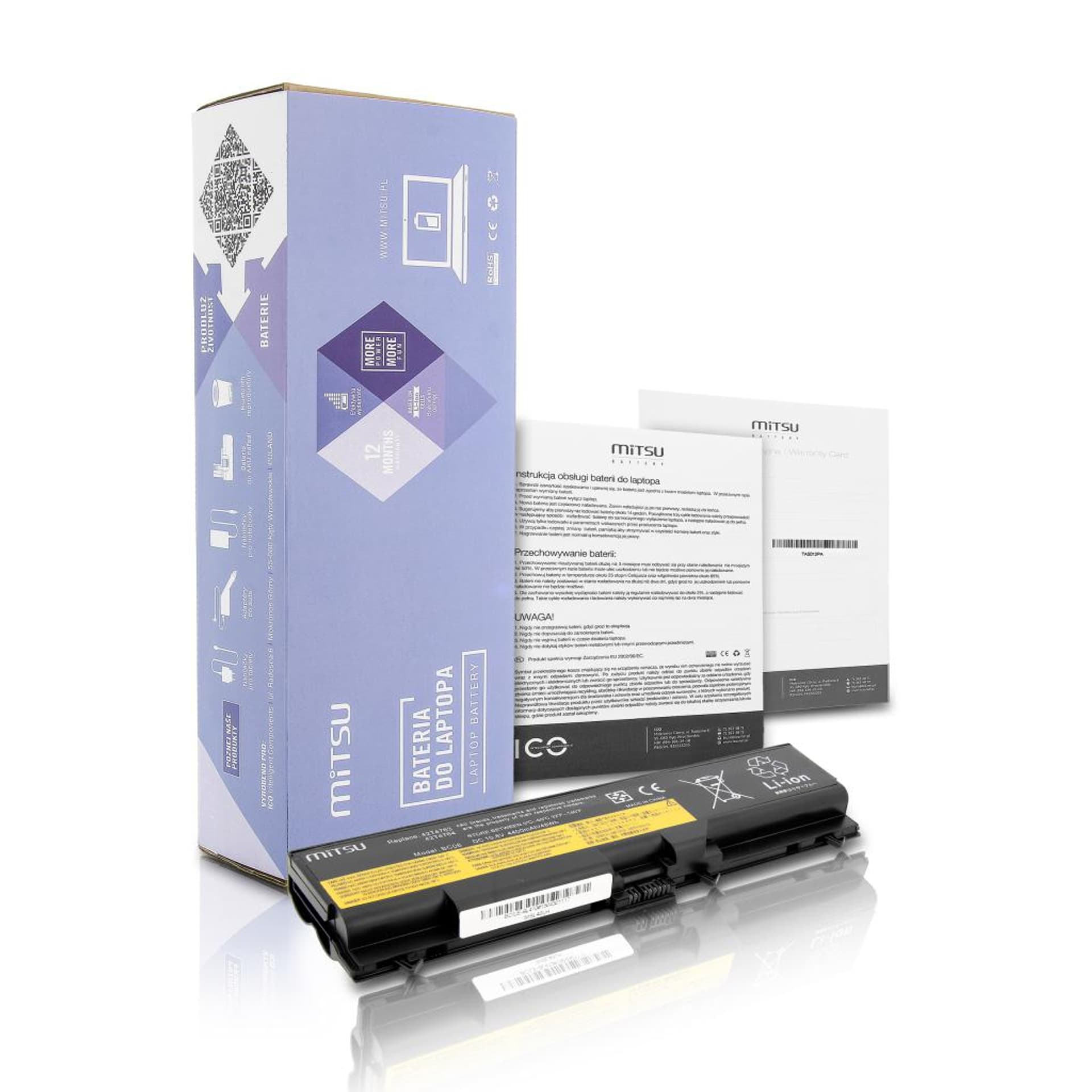 

Bateria Mitsu do Lenovo E40, E50, SL410, SL510