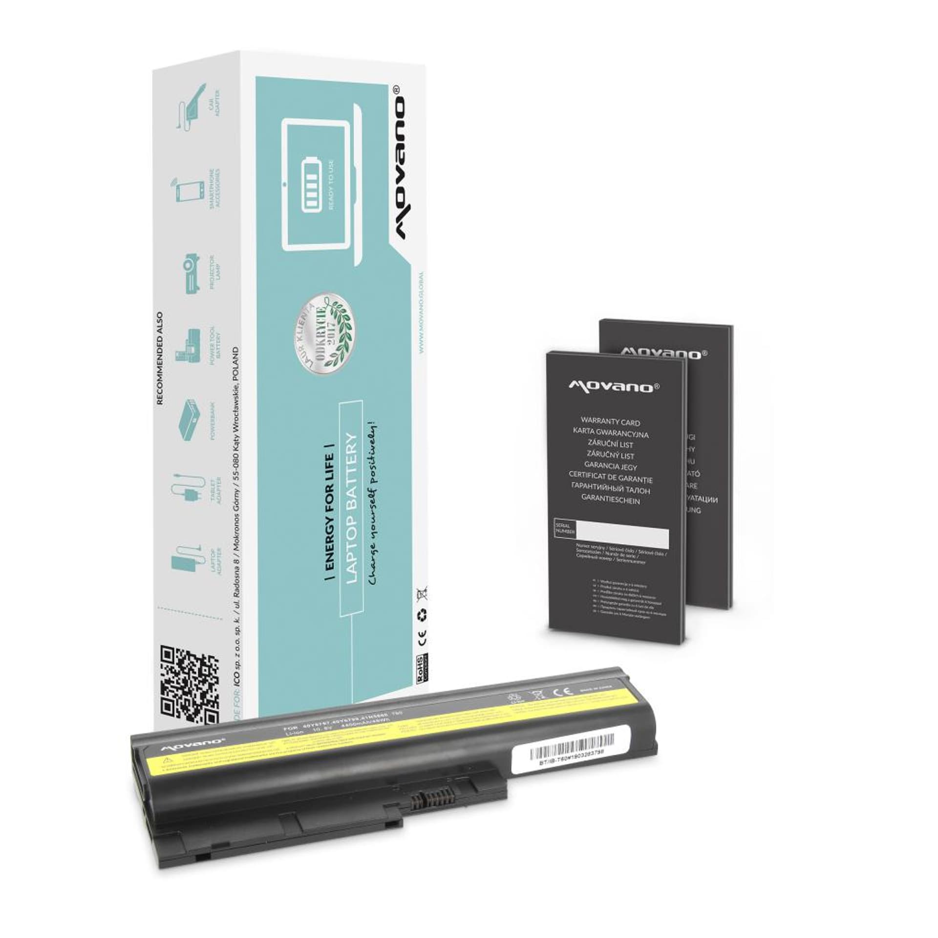 

Bateria Movano do IBM R60, T60, T61