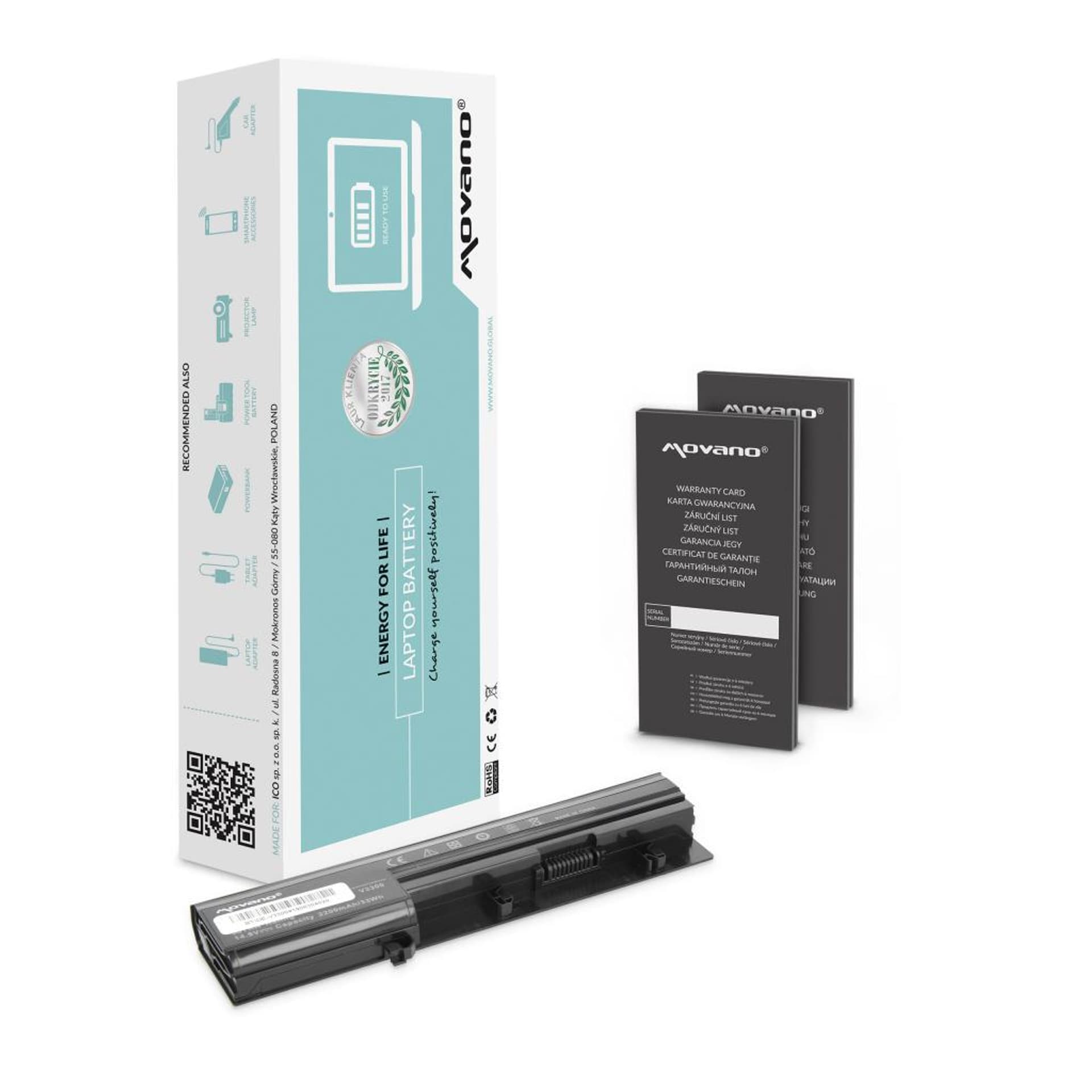 

Bateria Movano do Dell Vostro 3300 (2200 mAh)