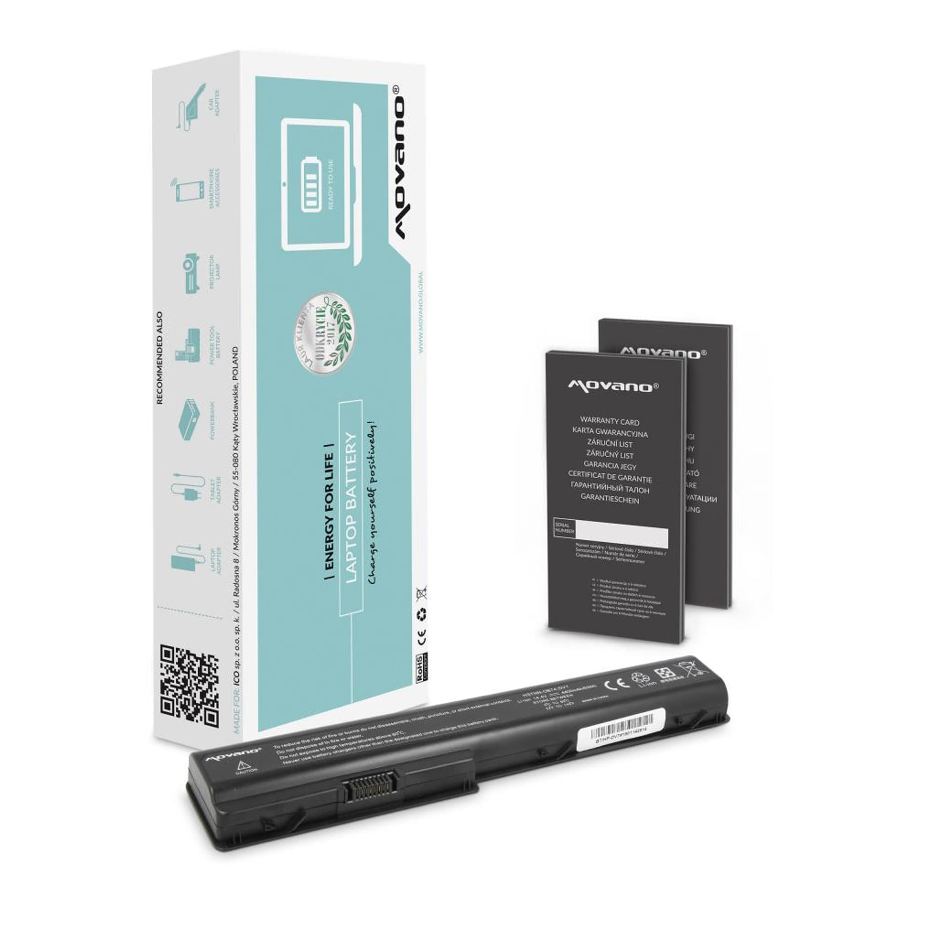 

Bateria Movano do HP dv7, hdx18