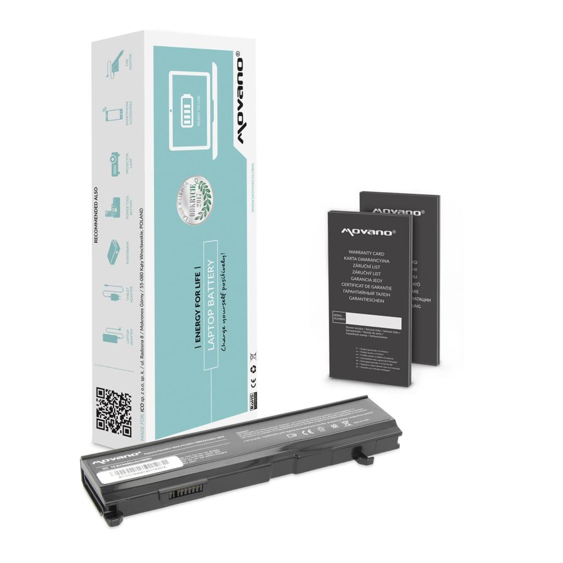 

Bateria Movano do Toshiba M40, M45 (4400mAh)