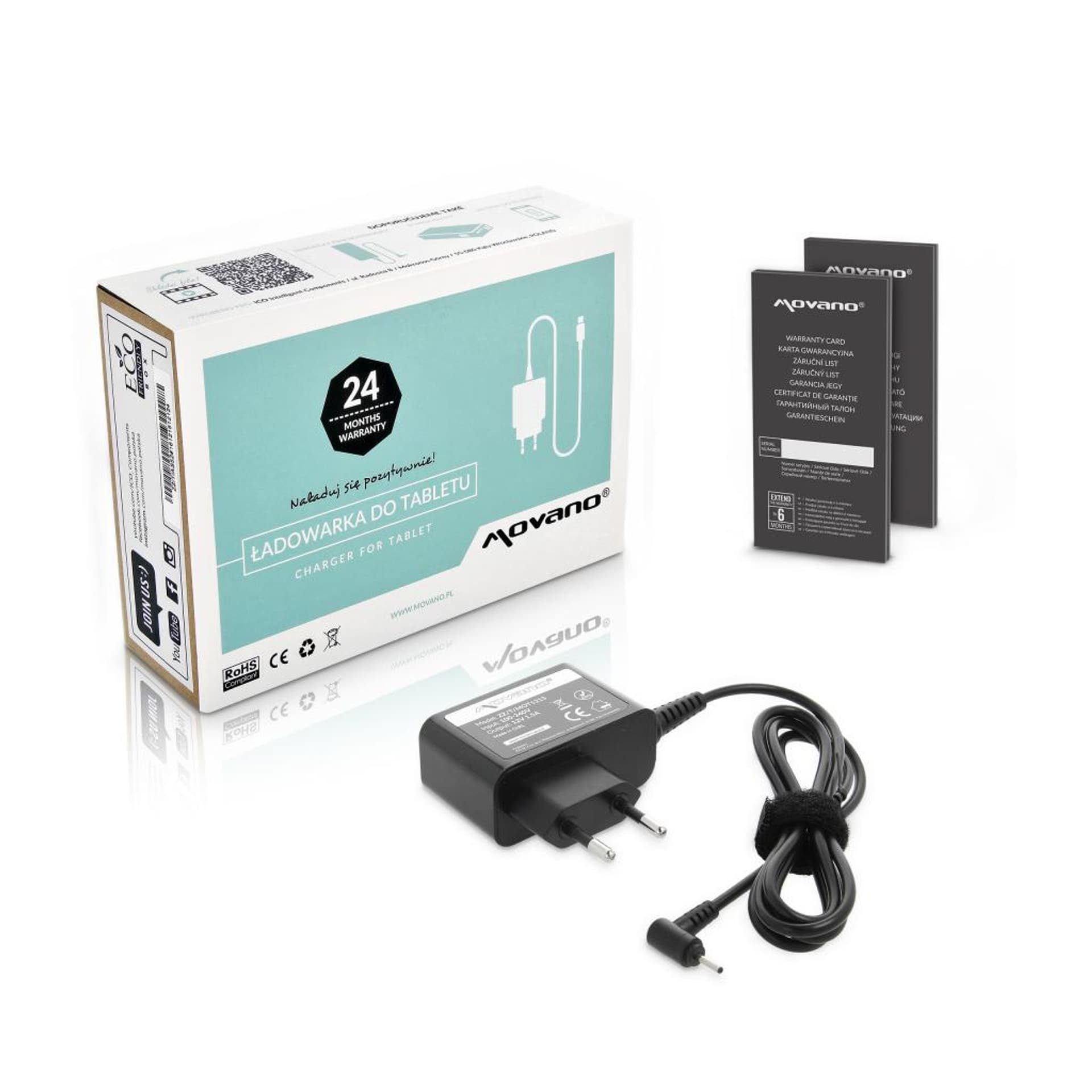 

Zasilacz Movano 12v 1.5a (2.0x1.0) 18W do Tablet Motorola, 2.0x1.0) 18w do tablet motorol