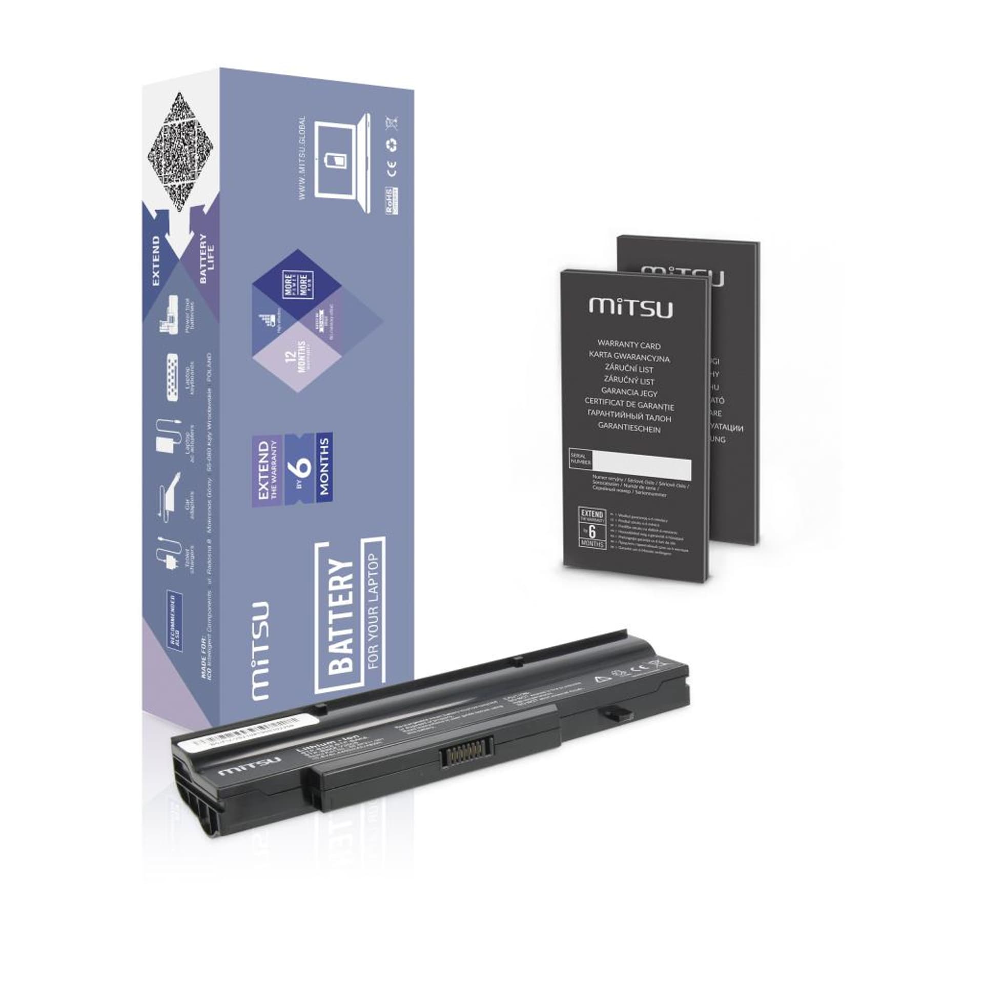 

Bateria Mitsu do Fujitsu Li1718, V8210