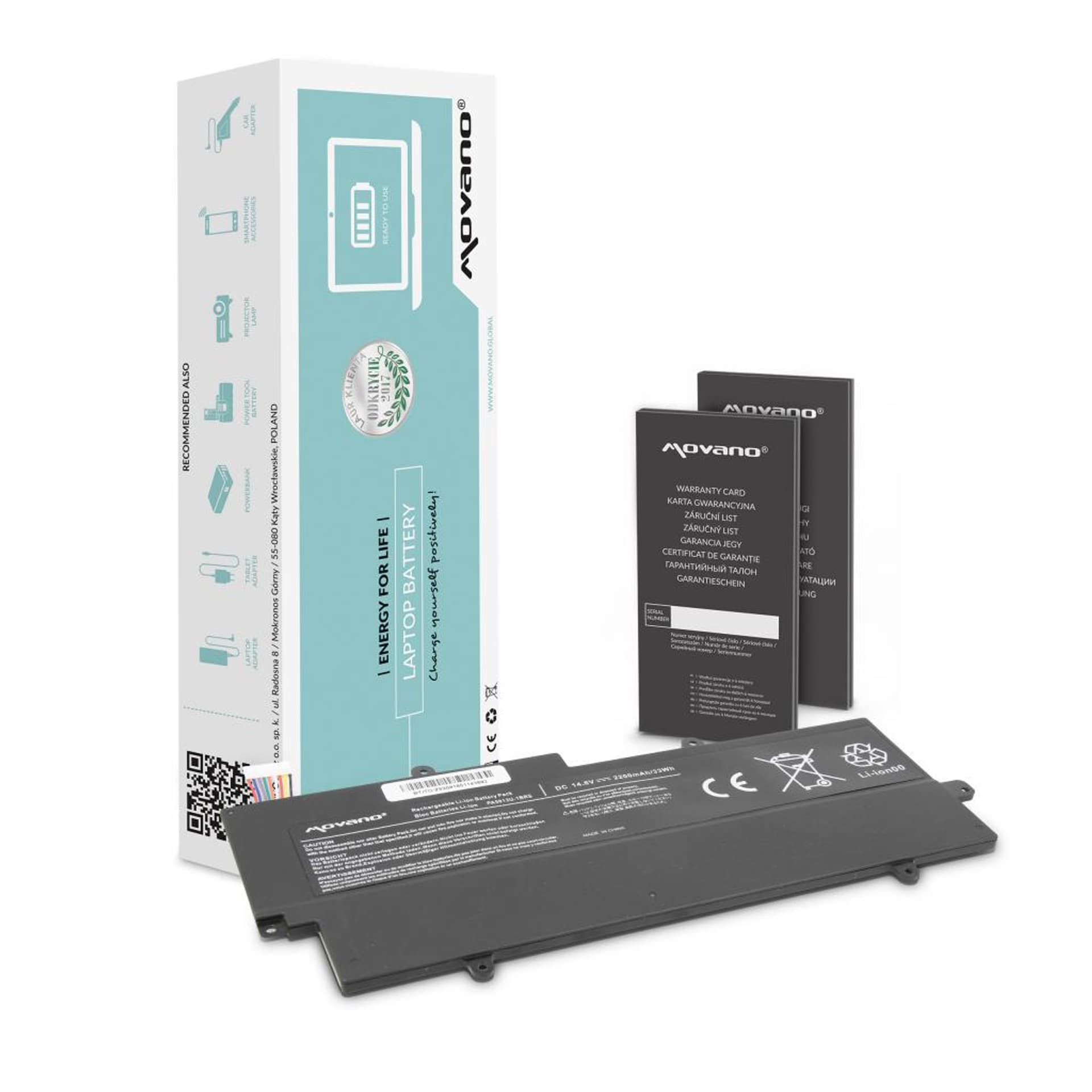 

Bateria Movano do Toshiba Z830, Z935