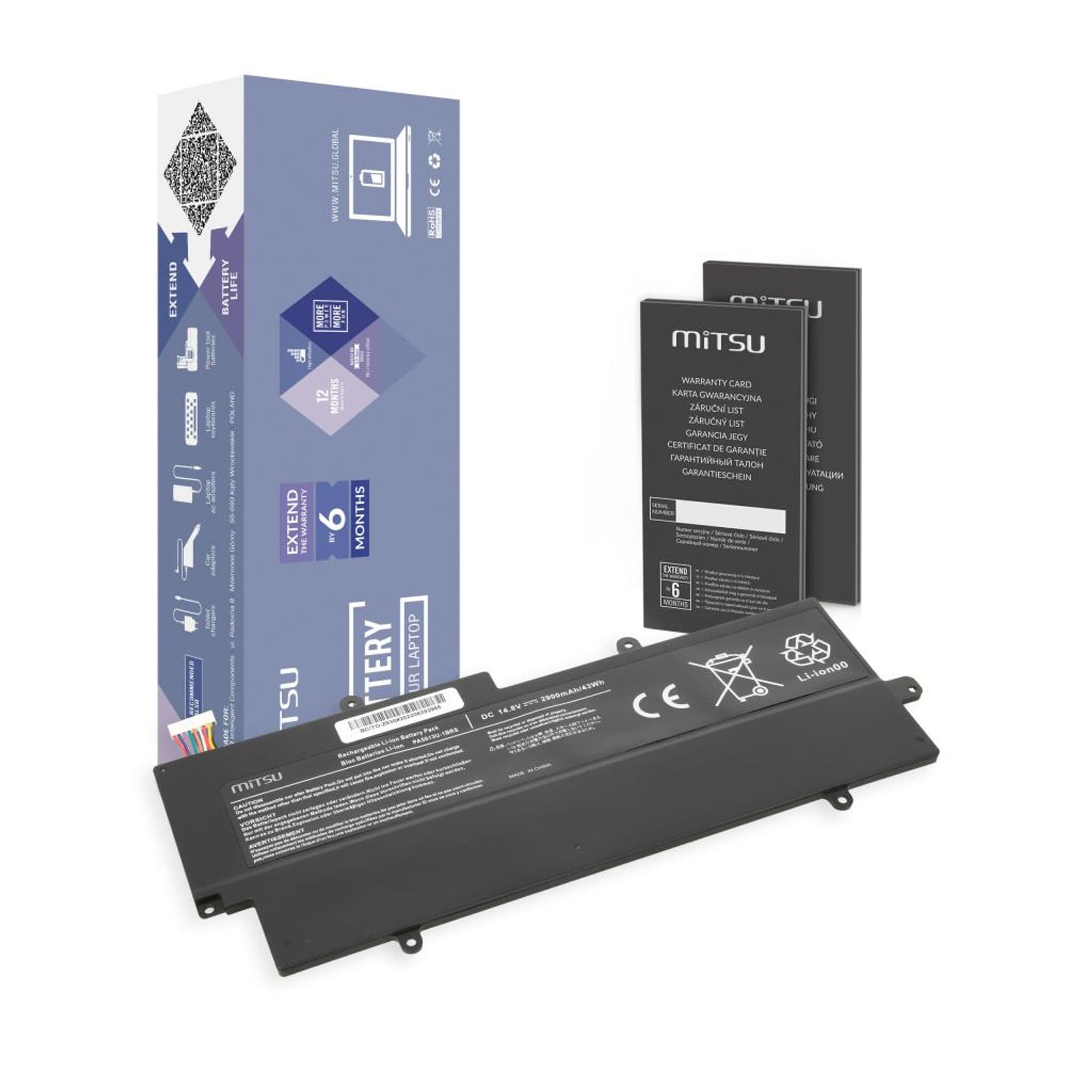 

Bateria Mitsu do Toshiba Z830, Z935