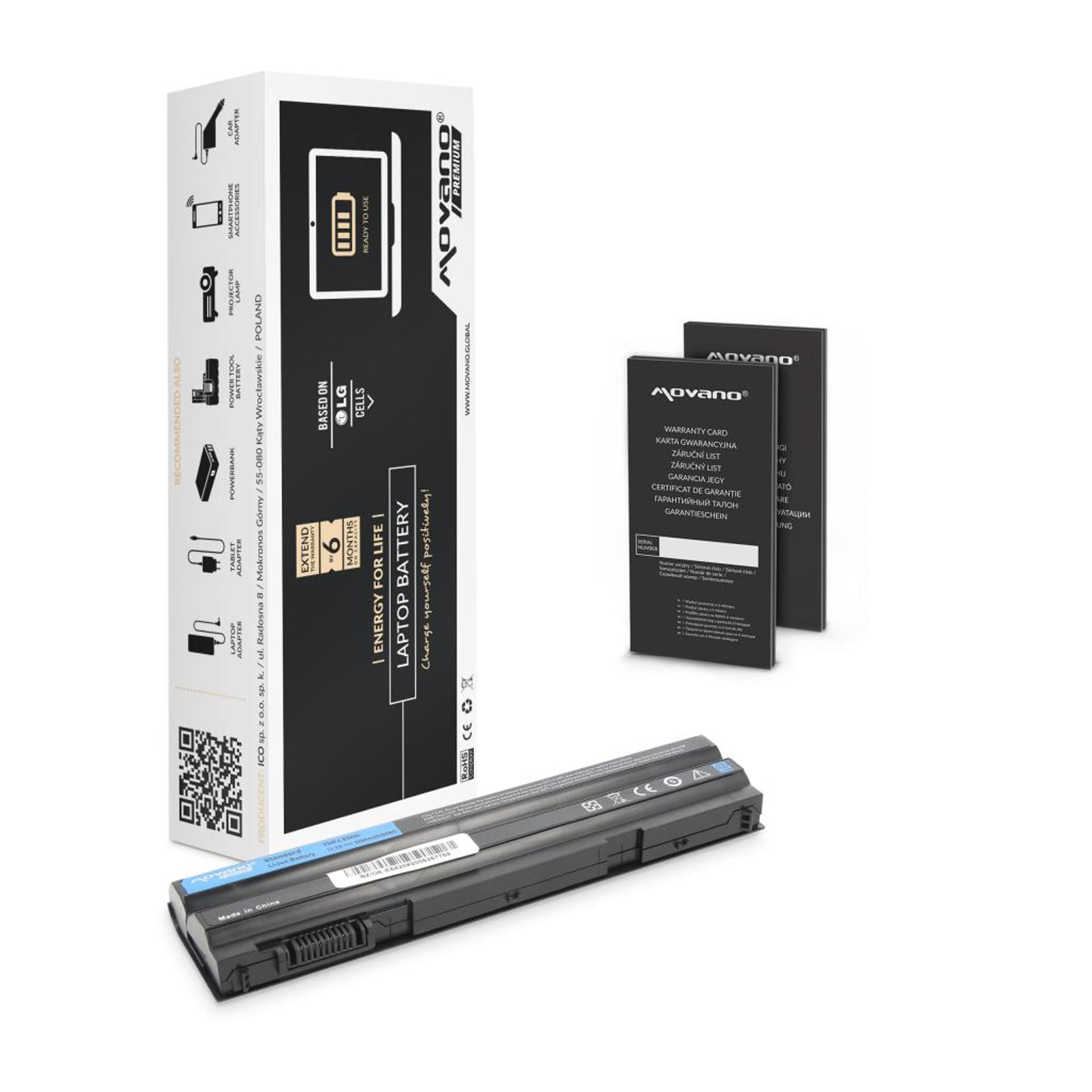 

Bateria Movano Premium do Dell Latitude E5420, E6420