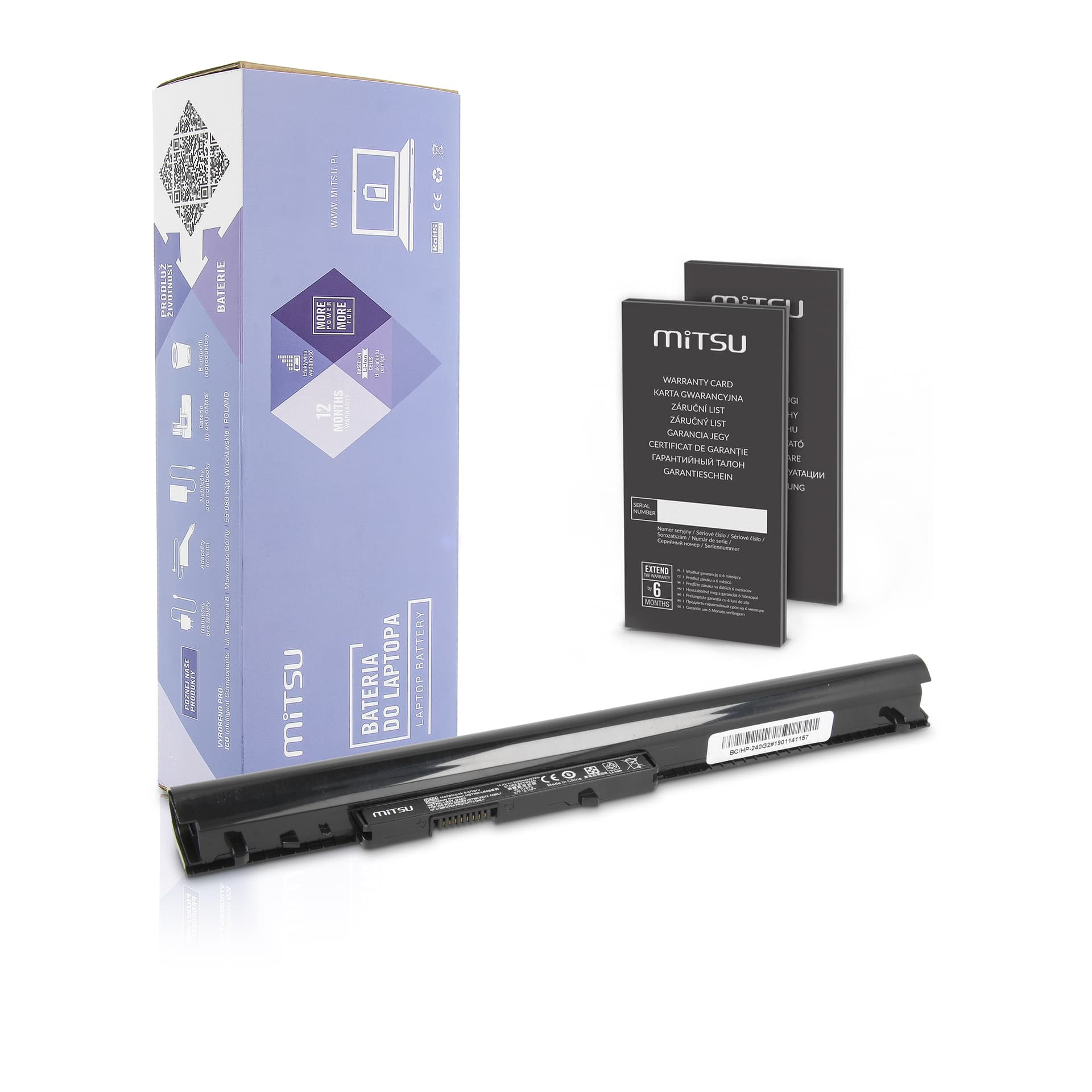 

Bateria do laptopa MITSU BC/HP-240G2 (33 Wh; do laptopów Compaq, do laptopów HP)