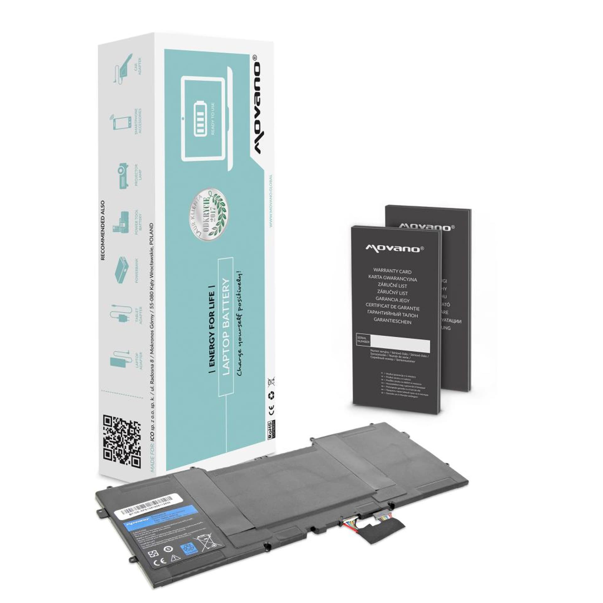 

Bateria Movano do Dell XPS 12 Duo, 13