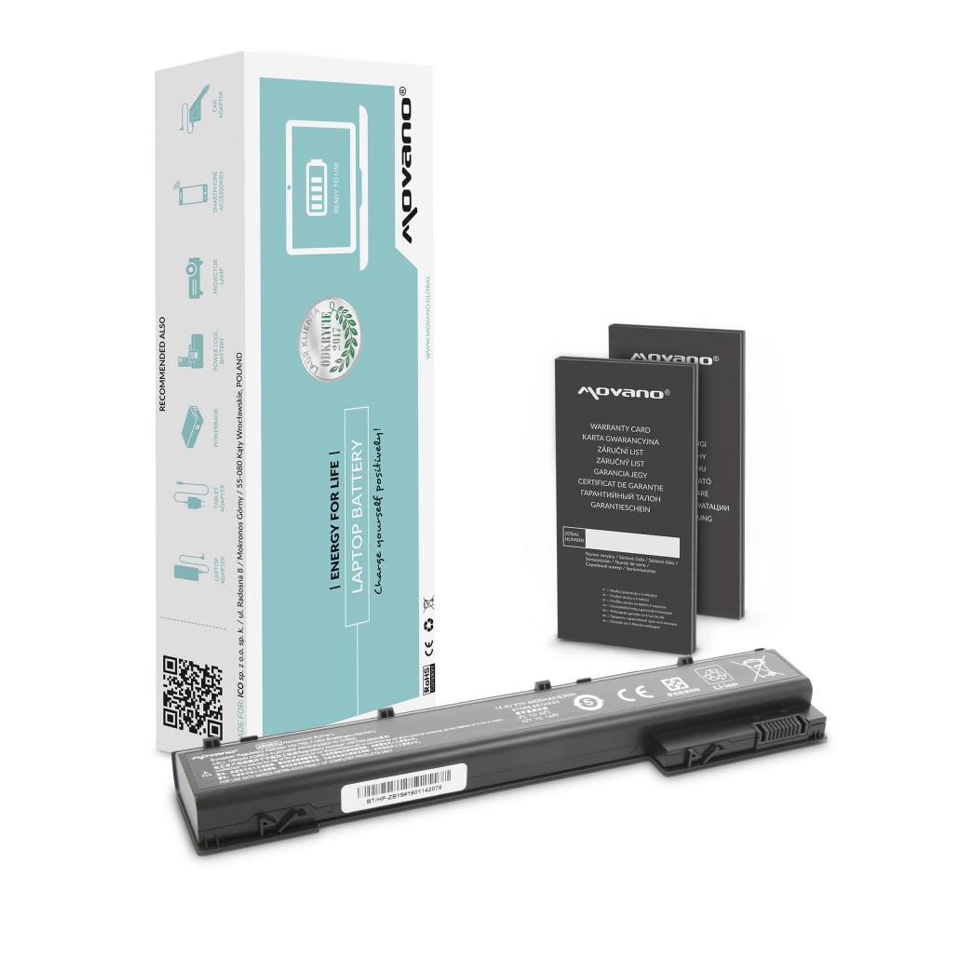 

Bateria Movano do HP ZBook 15 G1, 17 G1