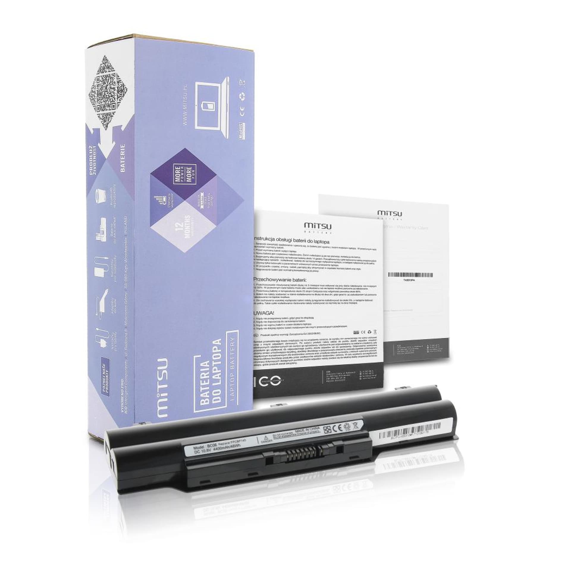 

Bateria Mitsu do Fujitsu E8310, S7110