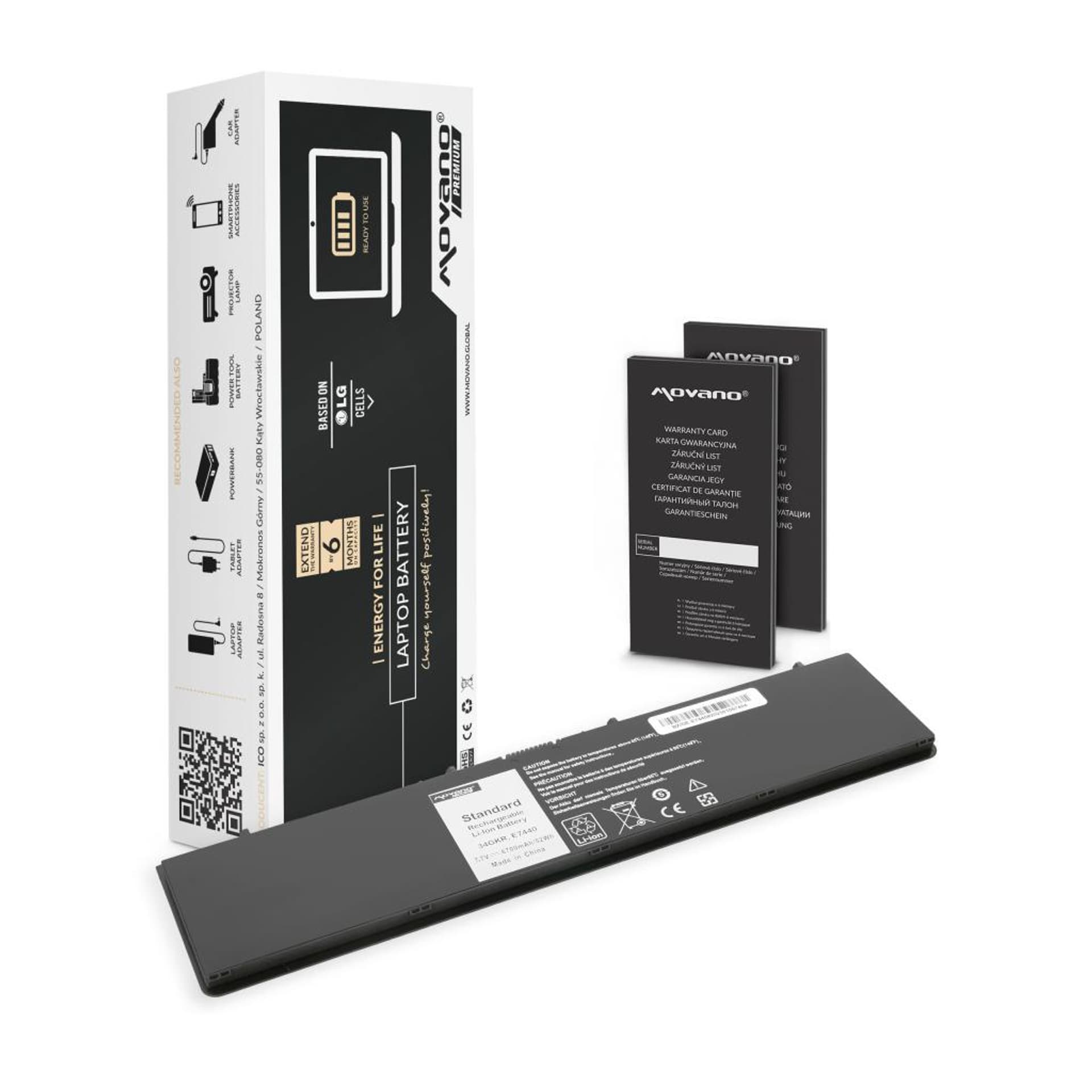 

Bateria Movano Premium do Dell Latitude E7440