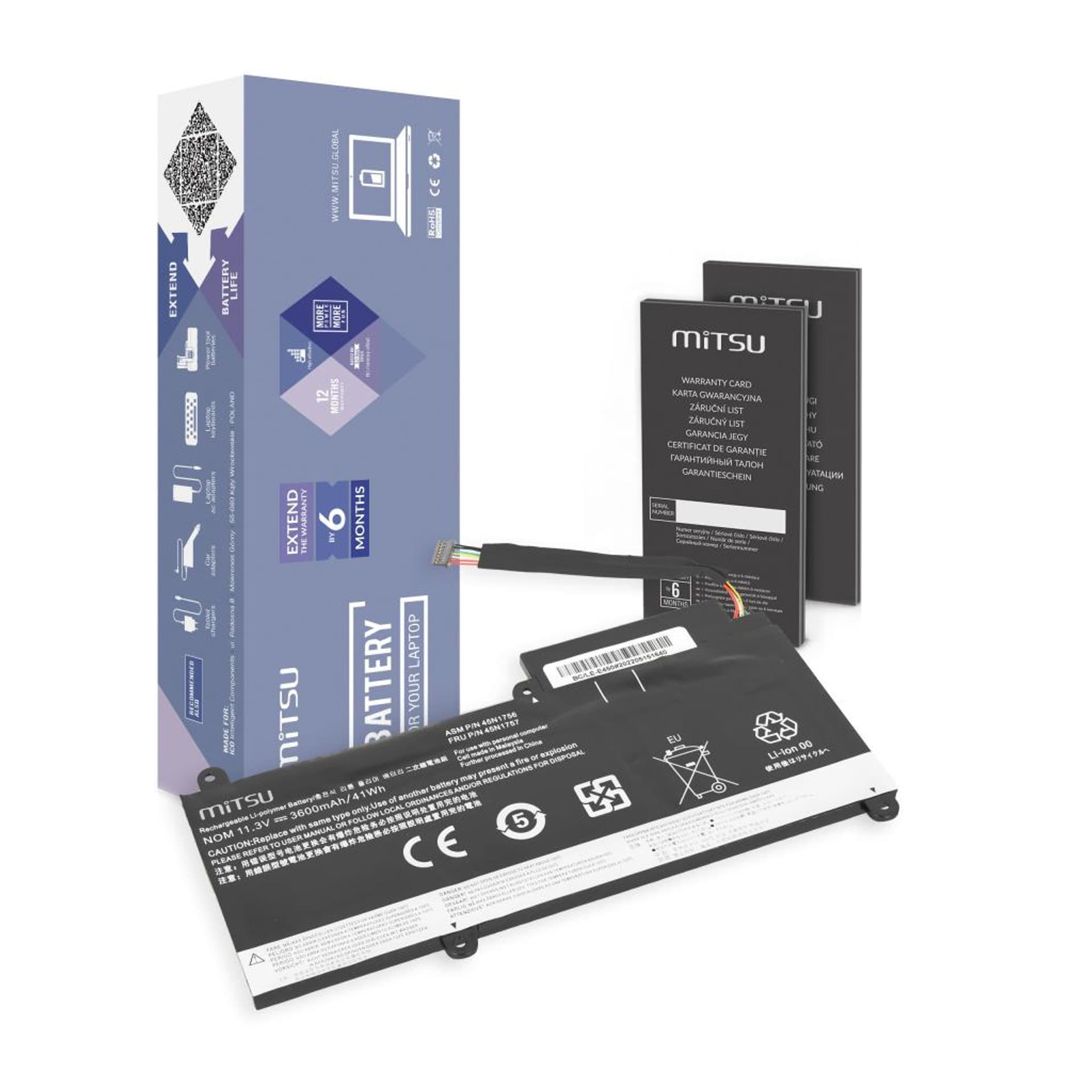 

Bateria Mitsu do Lenovo ThinkPad E450