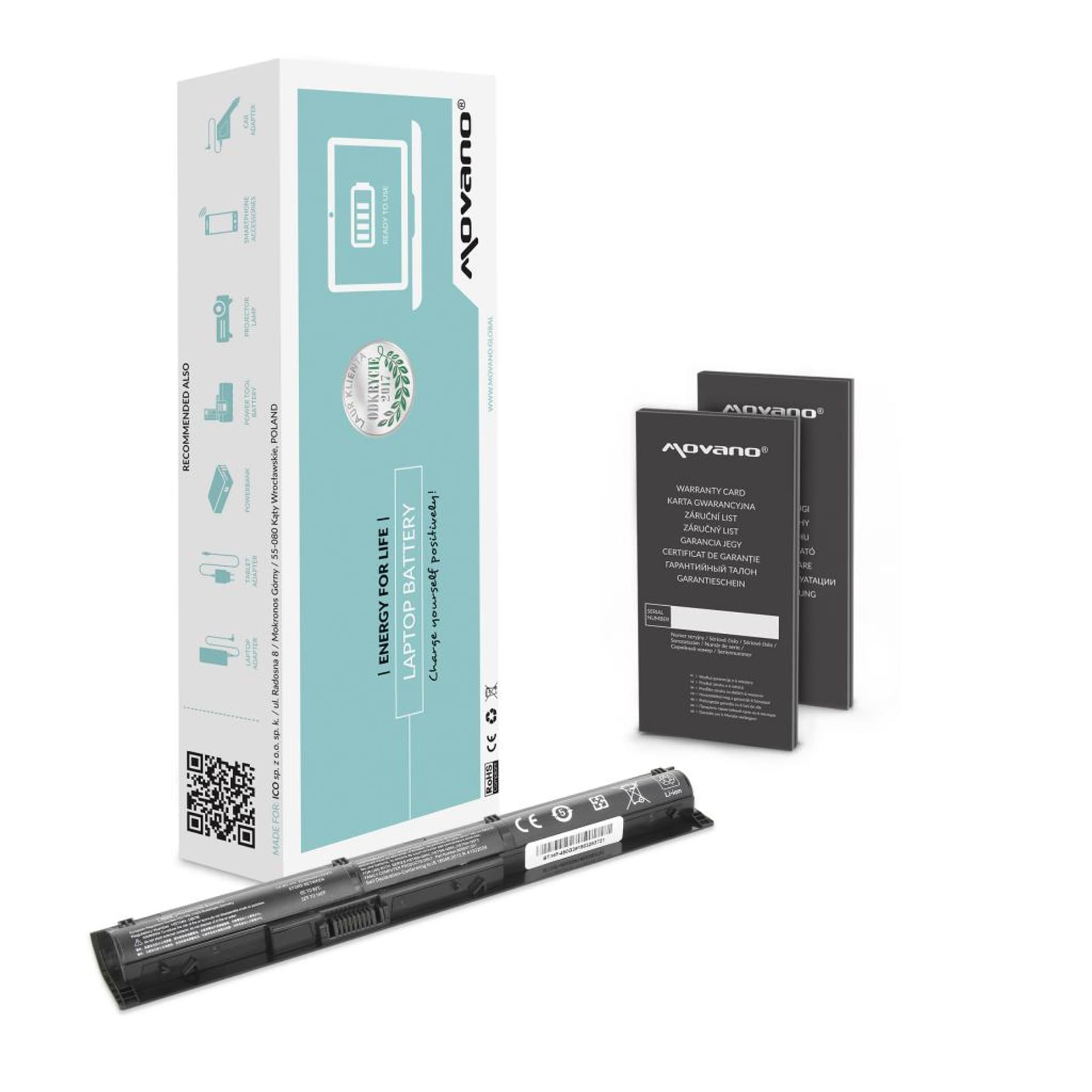 

Bateria Movano do HP ProBook 450, 470 G3 (2200 mAh)