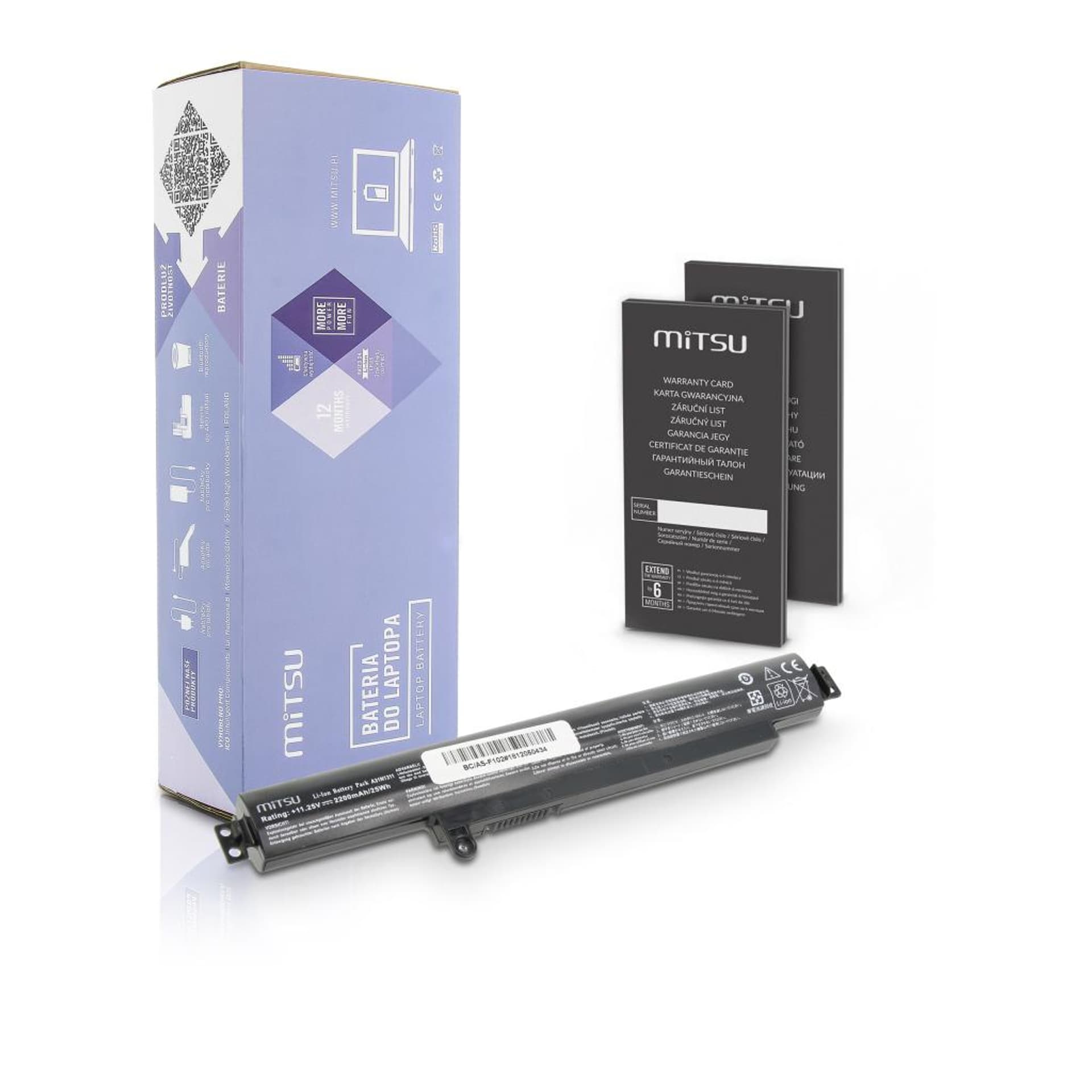 

Bateria Mitsu do Asus F102BA, X102B