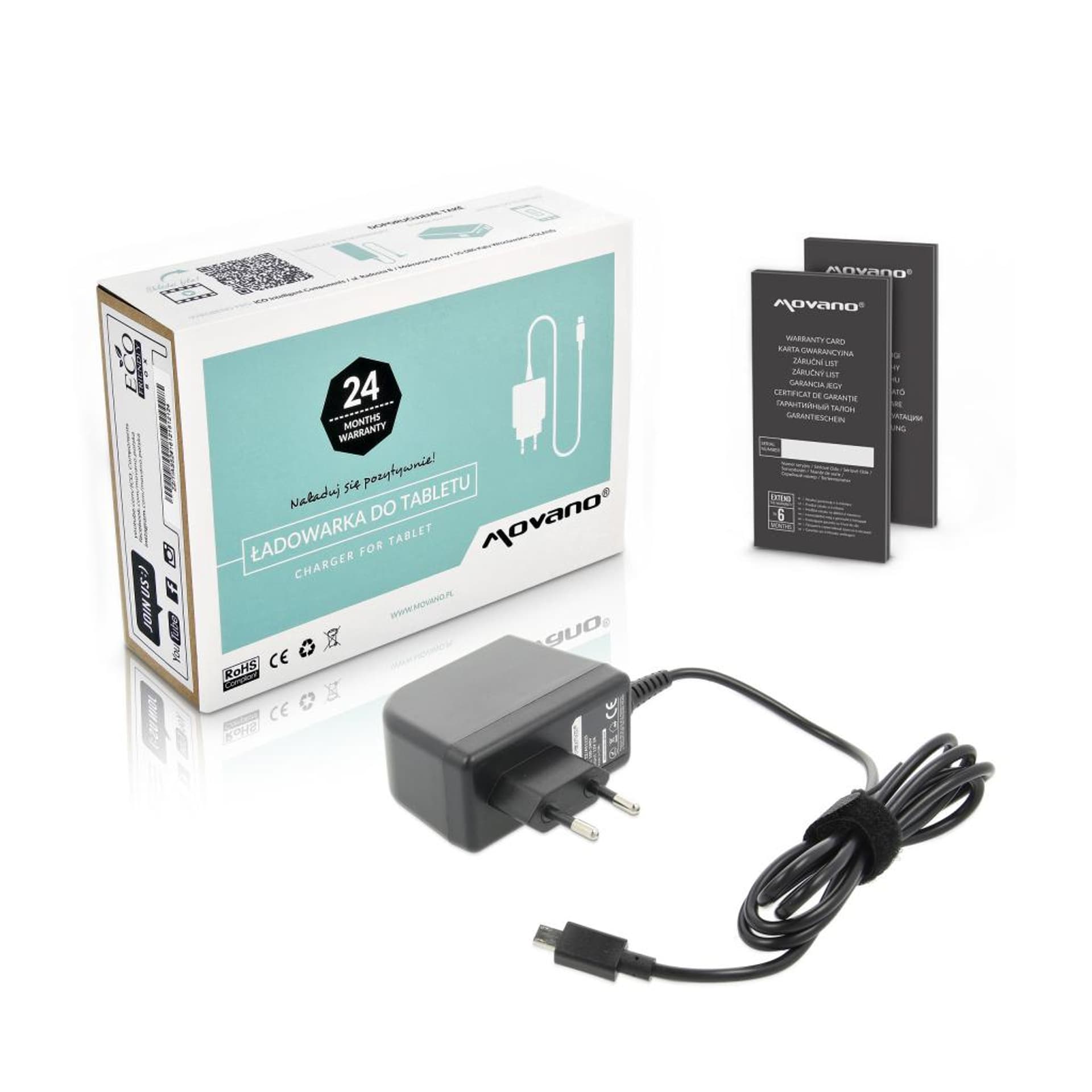 

Zasilacz Movano 12v 2a (6.4x2.2) 24W do Tablet Asus chromebook flip C100, 6.4x2.2) 24w do tablet asus chromebook flip c10