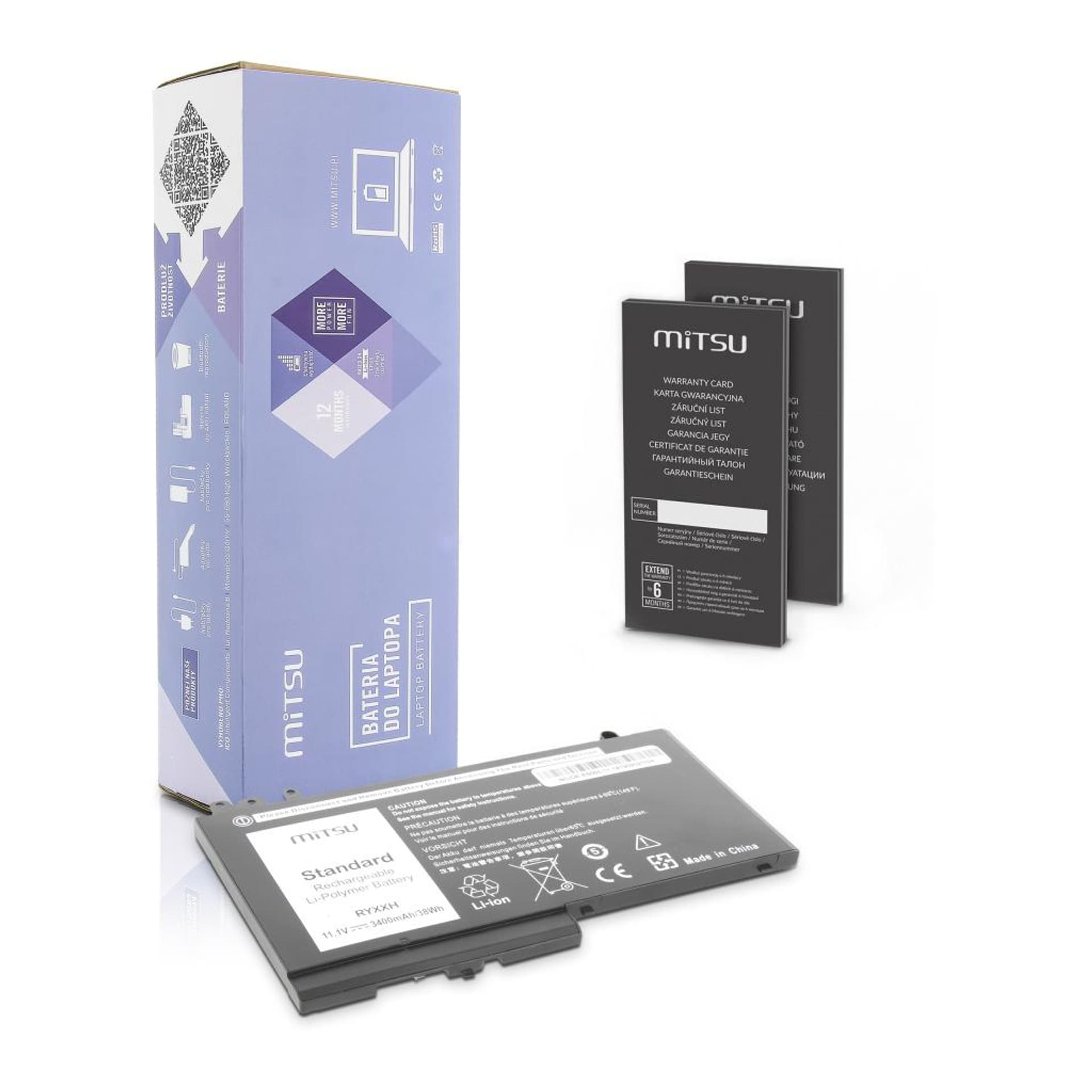 

Bateria Mitsu do Dell Latitude E5450, E5550 - 11.1V