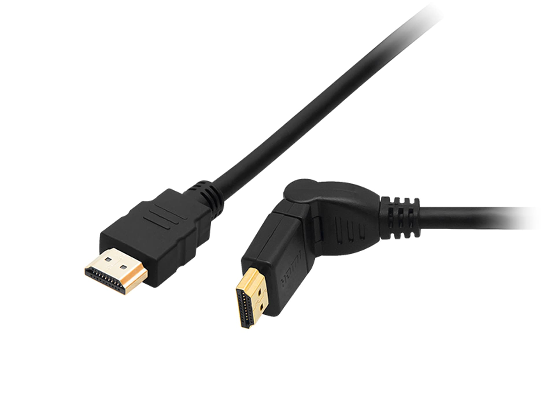 

92-653# Przył.hdmi-hdmi black kątowe skręcane 3m