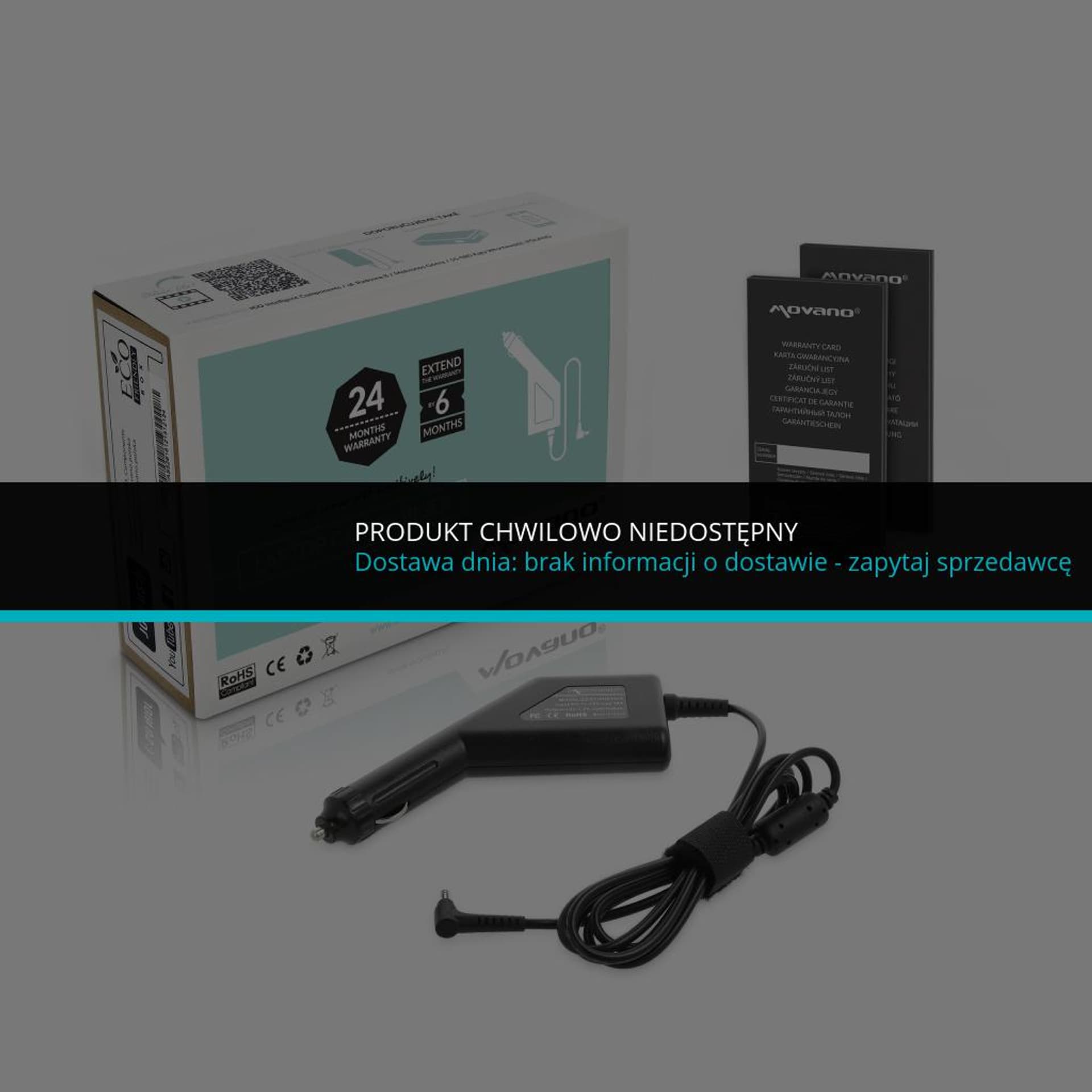 

Zasilacz samochodowy Movano 12v 1.5a (3.0x1.0) 18W do Tablet Acer iconia, 3.0x1.0) 18w do tablet acer iconi