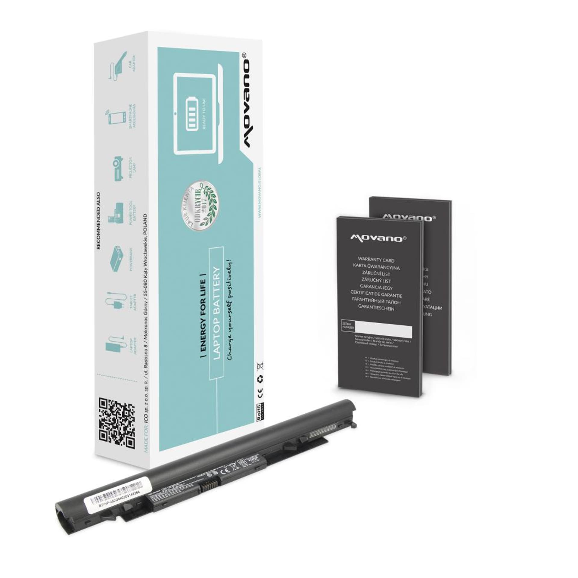 

Bateria Movano do HP 250 G6