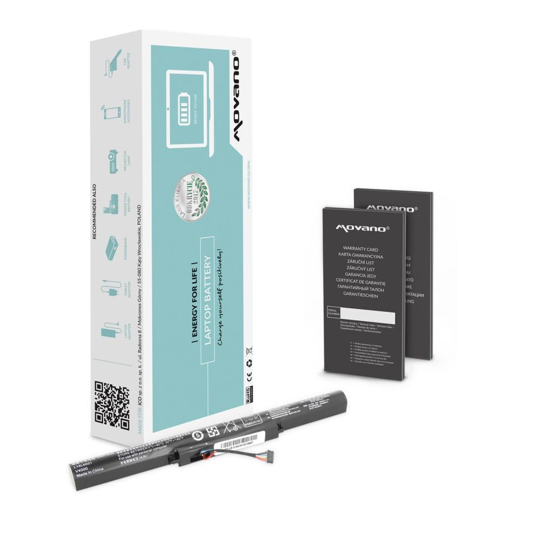 

Bateria Movano do Lenovo IdeaPad 310, 510S
