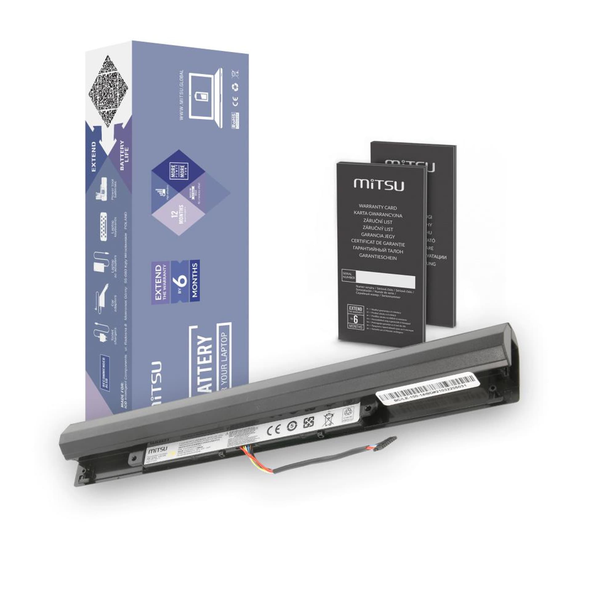 

Bateria Mitsu do Lenovo IdeaPad 100-14IBD