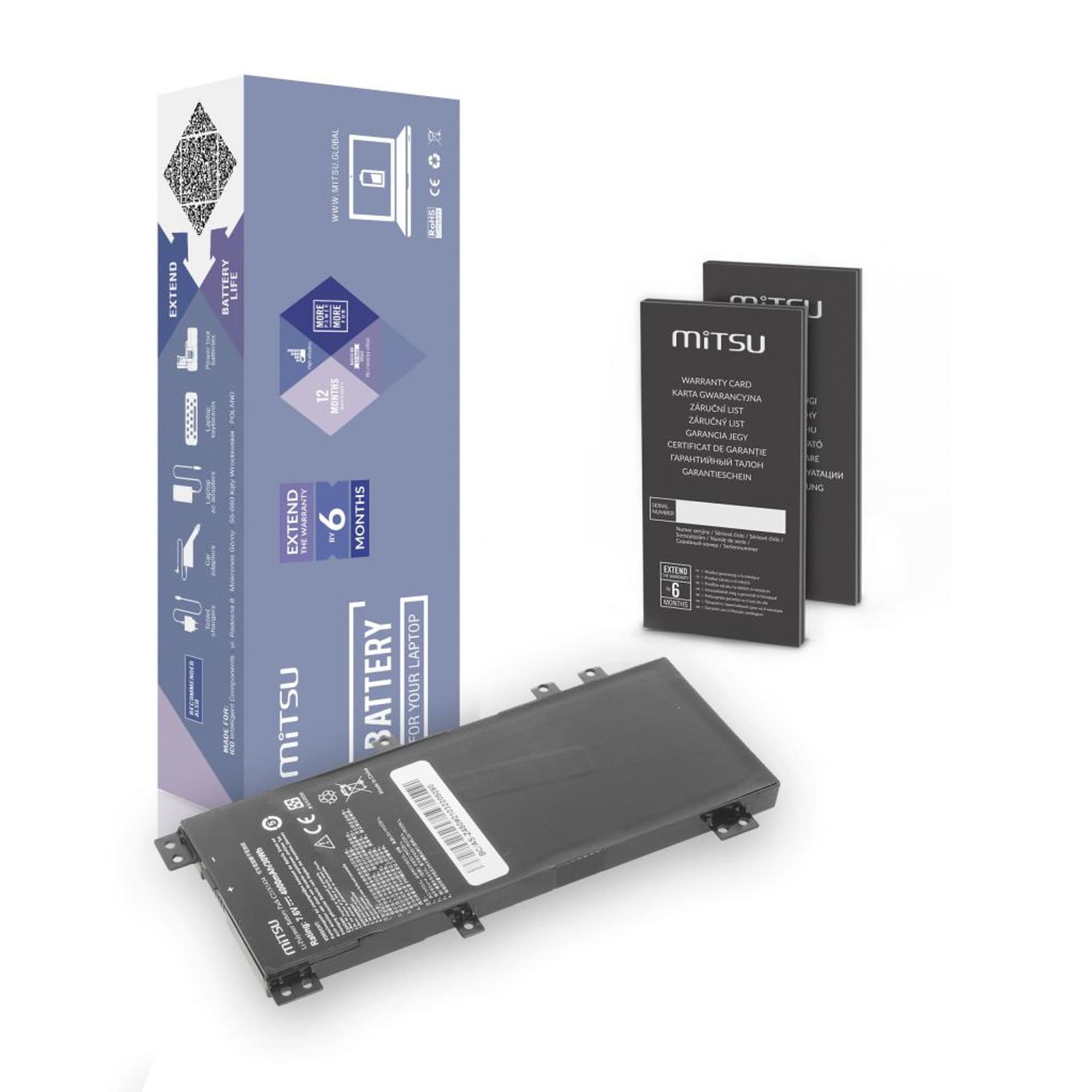 

Bateria Mitsu do Asus Z450, Z550SA, Z550MA