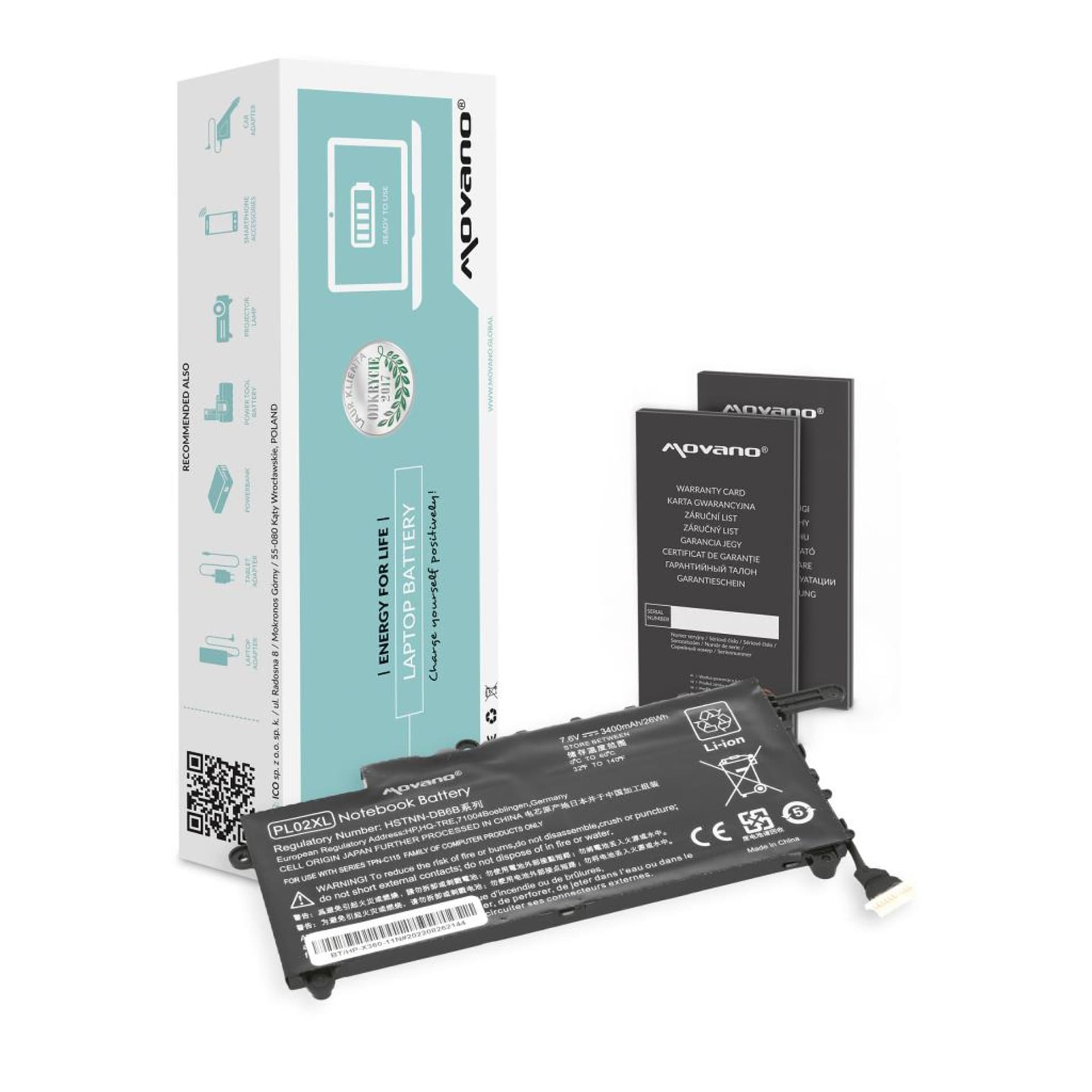 

Bateria Movano do HP Pavilion X360 11-N