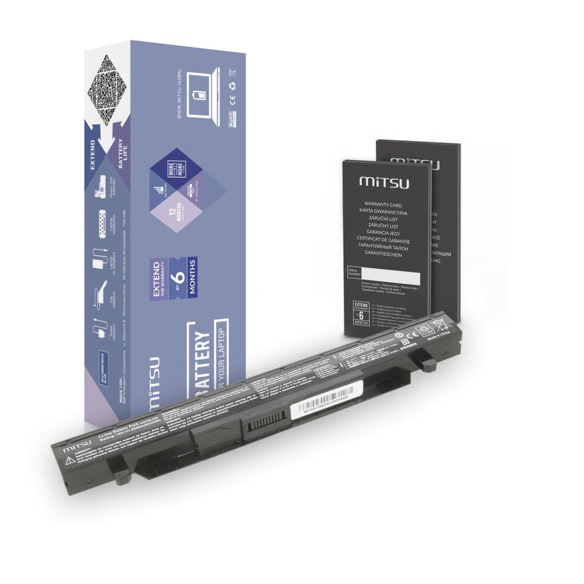 

Bateria Mitsu do Asus G552, G552J, G552JX