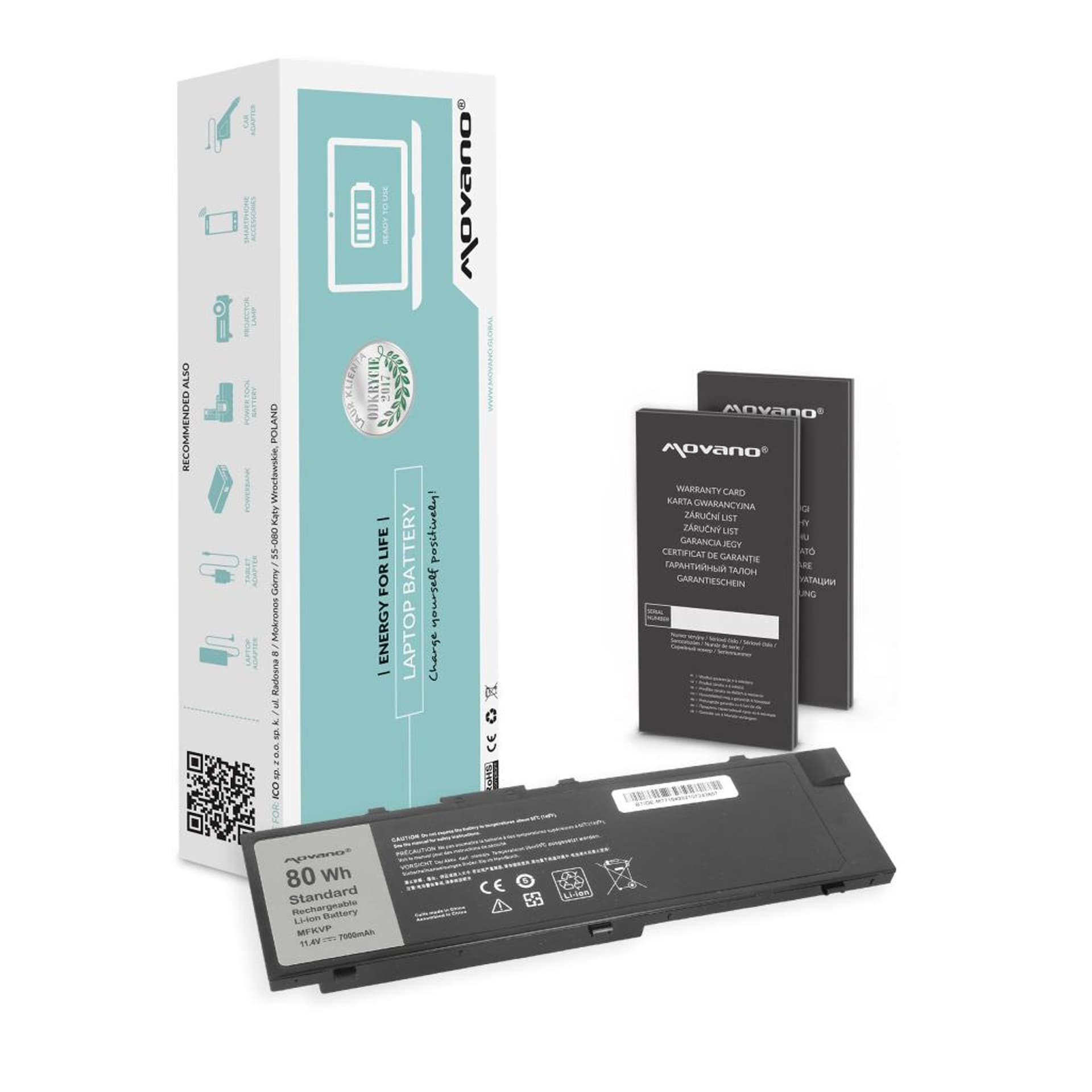 

Bateria Movano do Dell Precision M7510