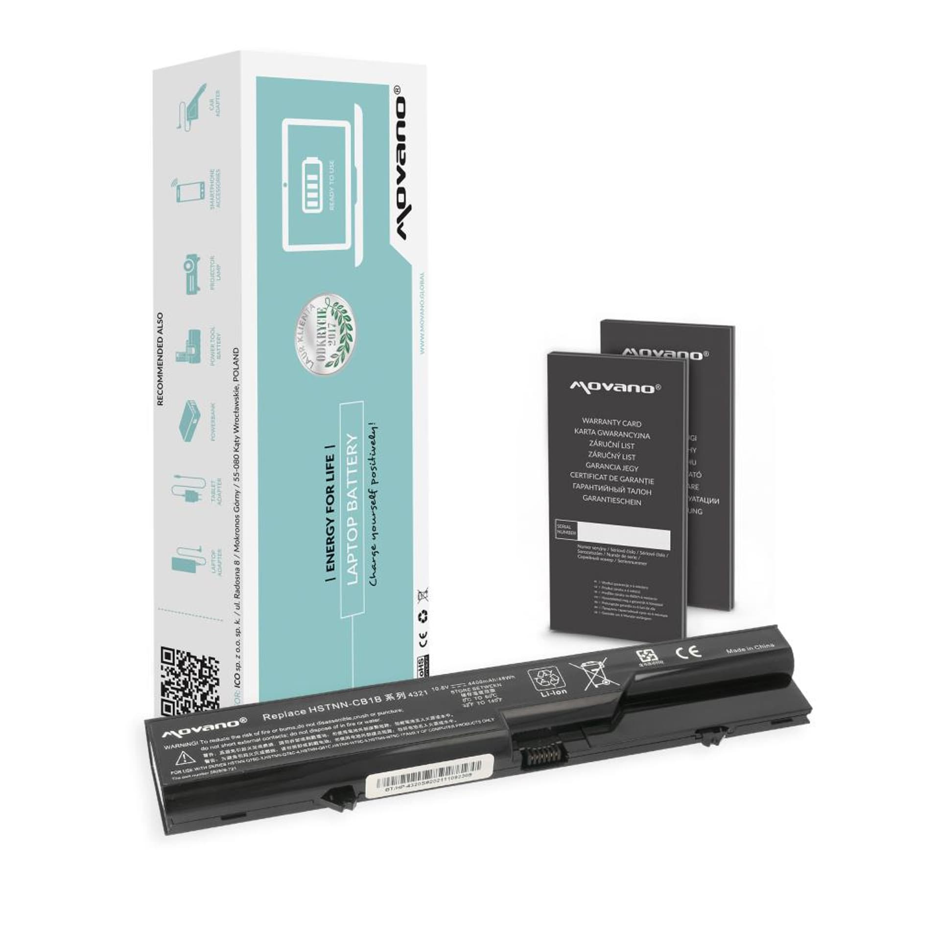 

Bateria Movano do HP ProBook 4320s, 4520s (4400mAh)